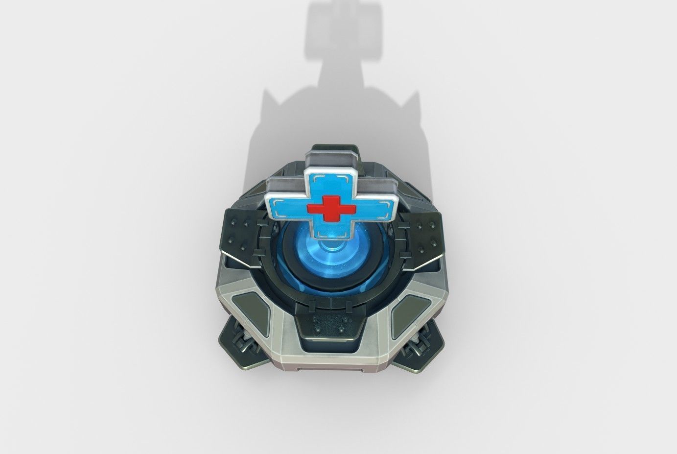 Medical kit Low-poly 3D model_3