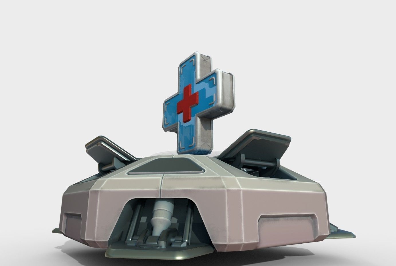 Medical kit Low-poly 3D model_12