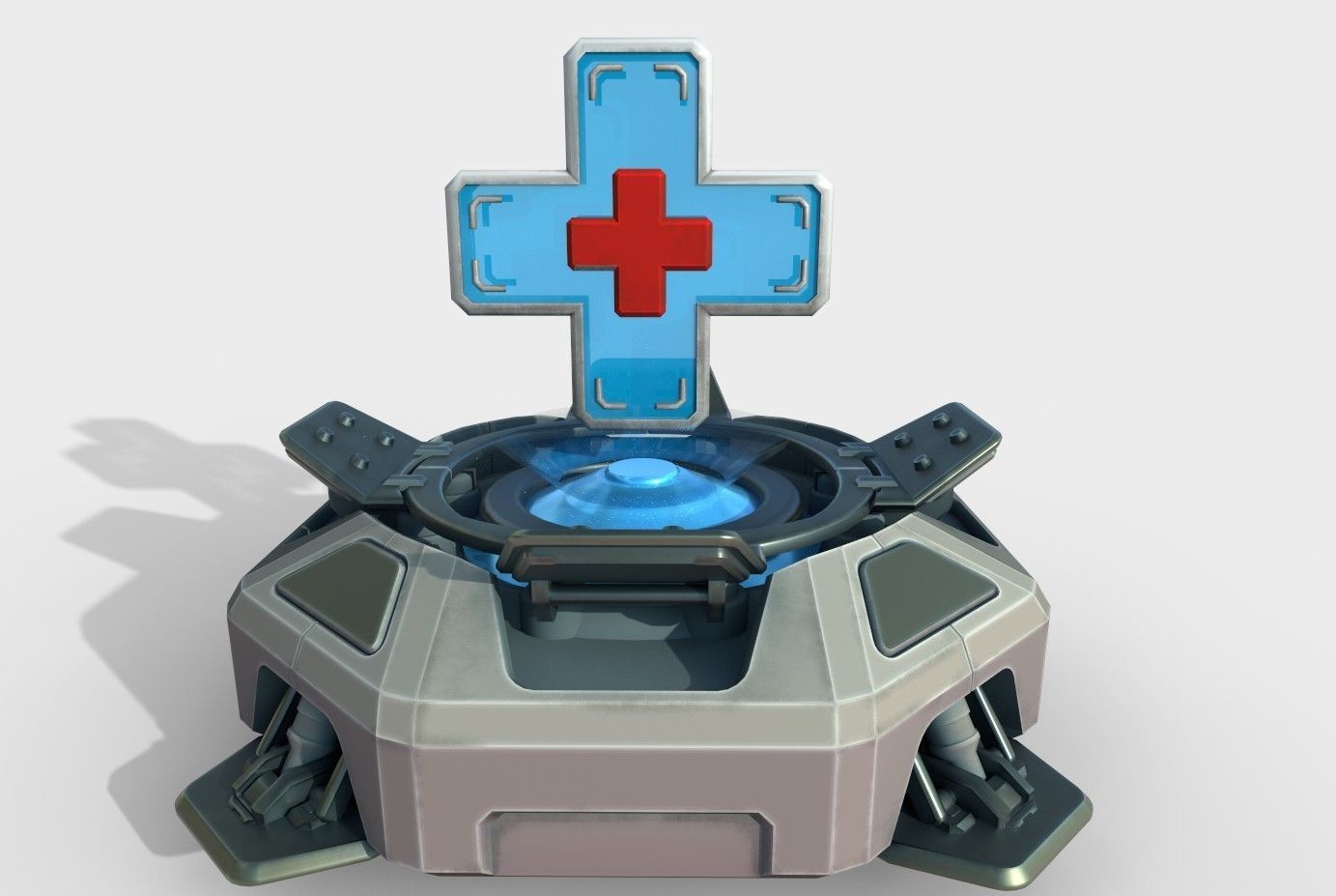 Medical kit Low-poly 3D model_17