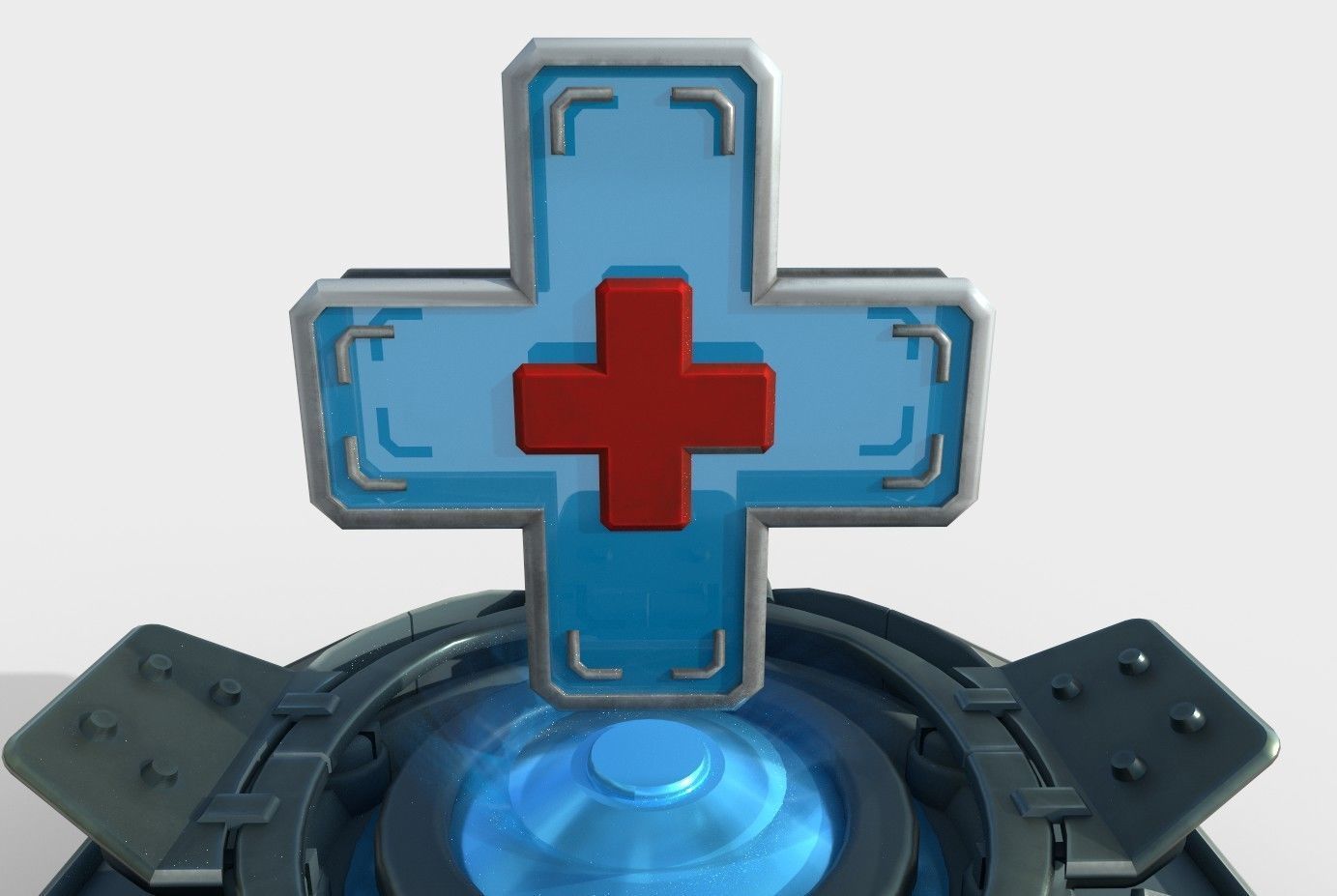Medical kit Low-poly 3D model_13