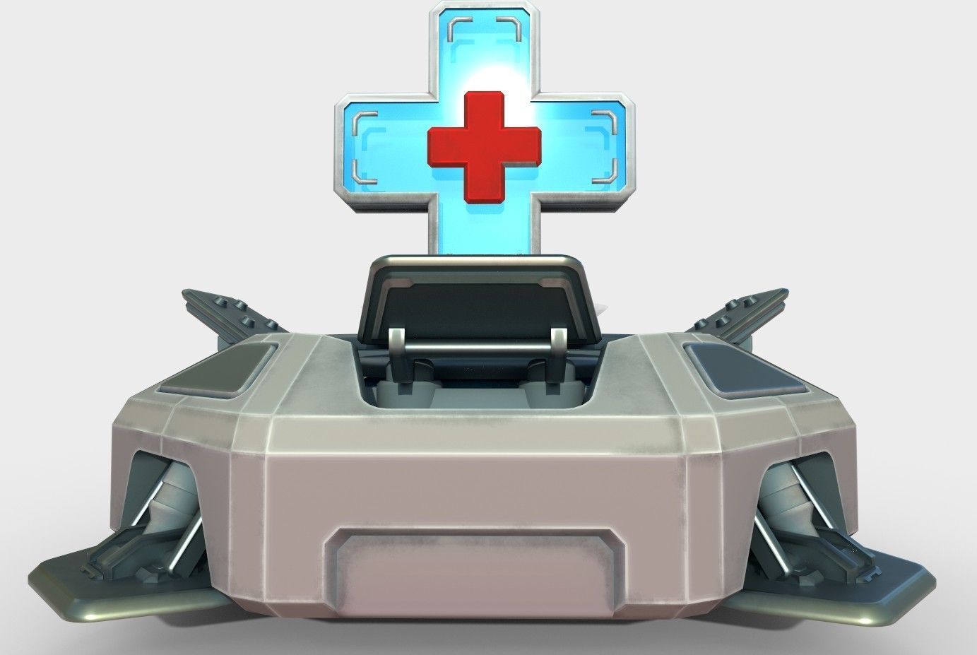 Medical kit Low-poly 3D model_14
