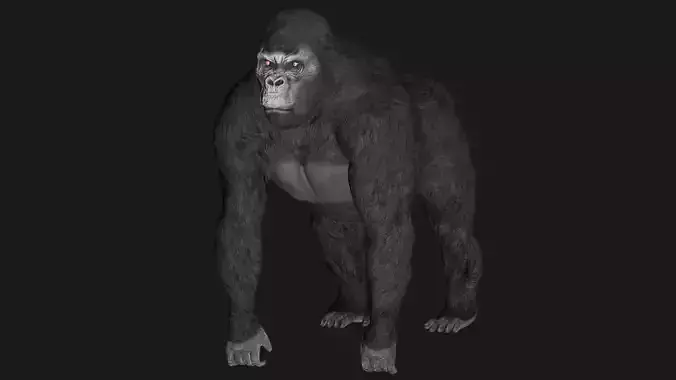 Gorilla in motion 3D model