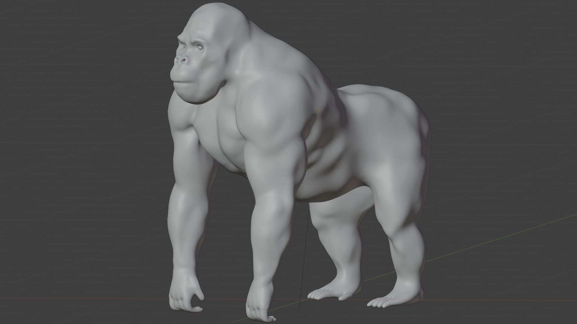 Gorilla 3D model_8