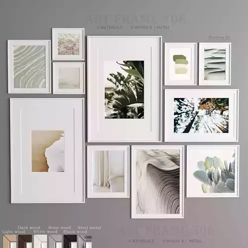 Art Frame 306 Low-poly 3D model