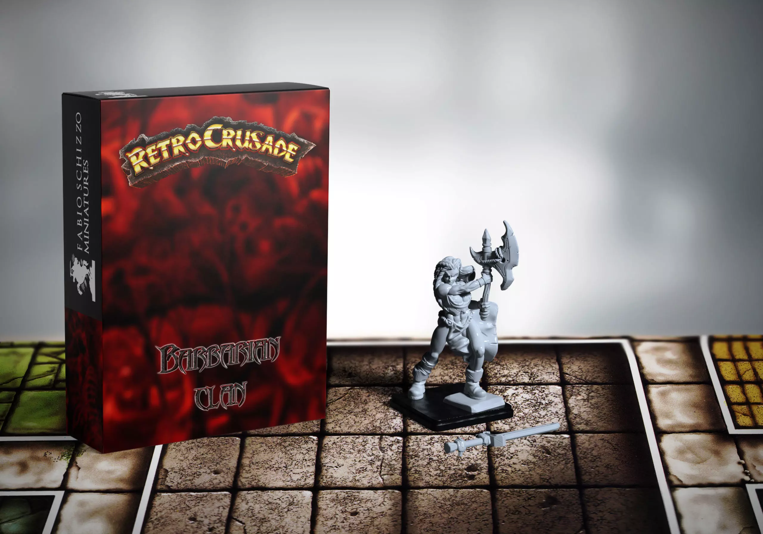 Retrocrusade - Female Barbarian 3D print model_0