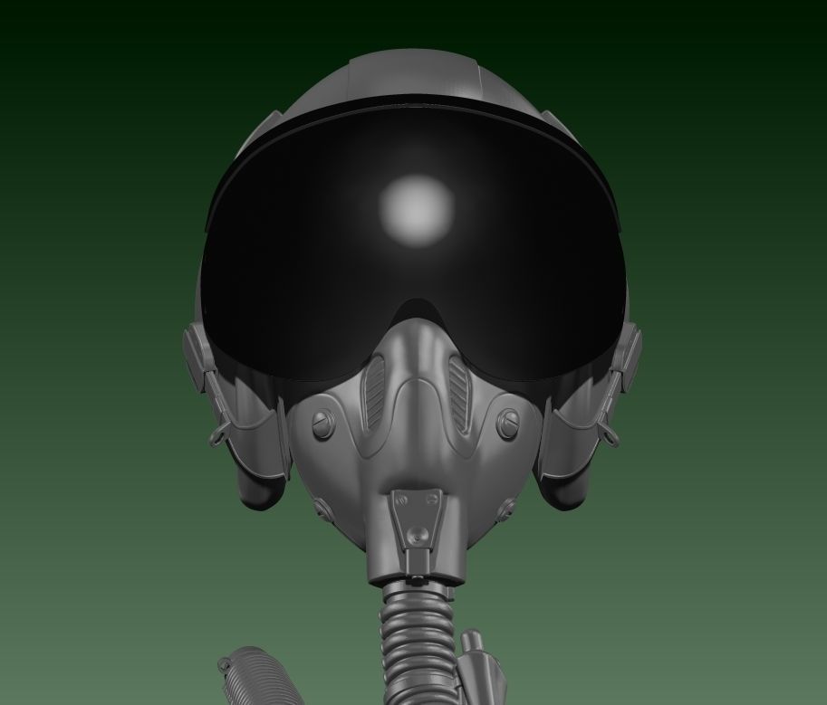Helmet HGU-55 3D print model_8
