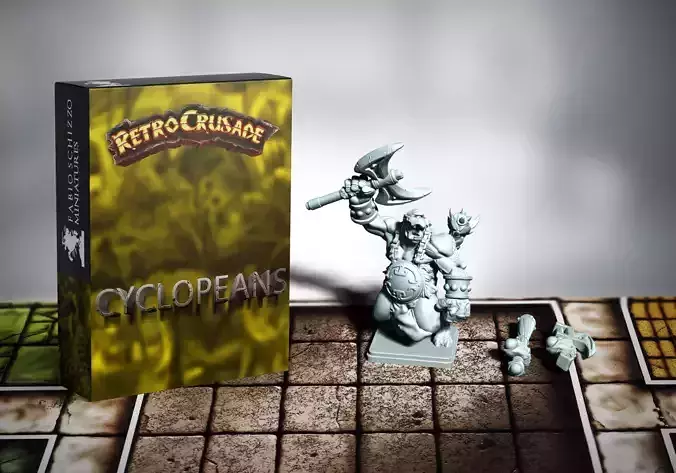 Retrocrusade - Cyclopeans set 4 3D print model