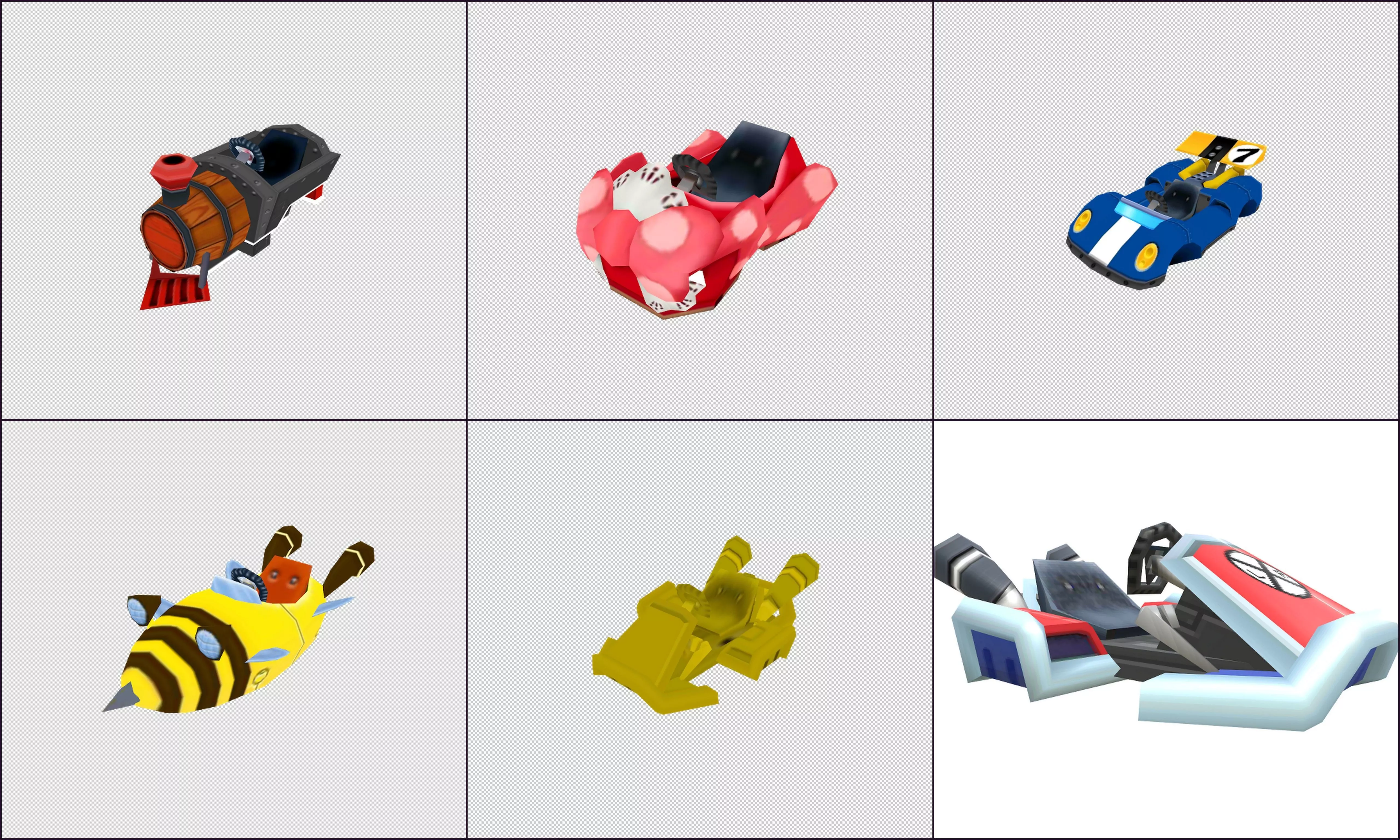 Cartoon - vehicles Low-poly 3D model_0