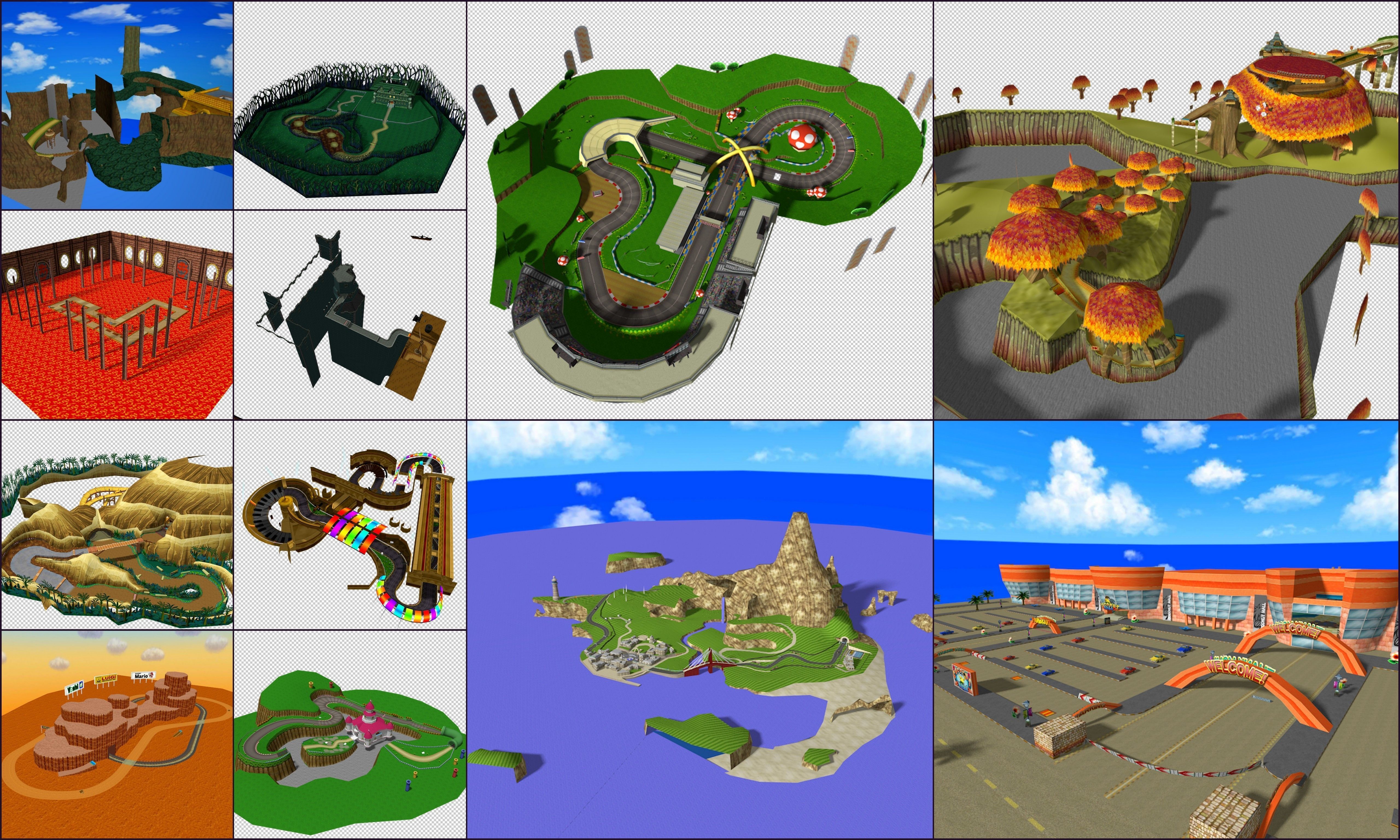 Cartoon - Collection Characters and others Low-poly 3D model_1