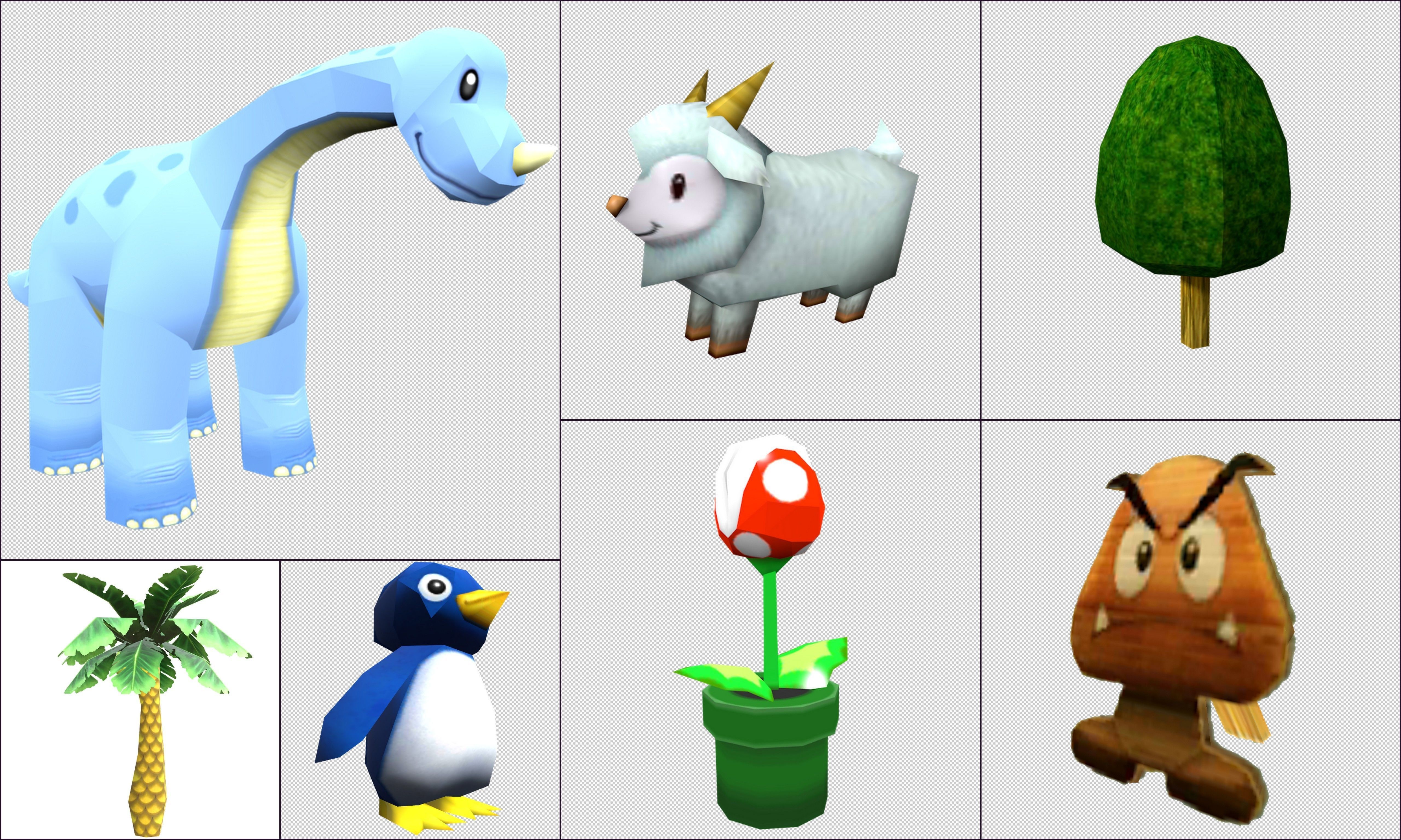 Cartoon - Collection Characters and others Low-poly 3D model_6