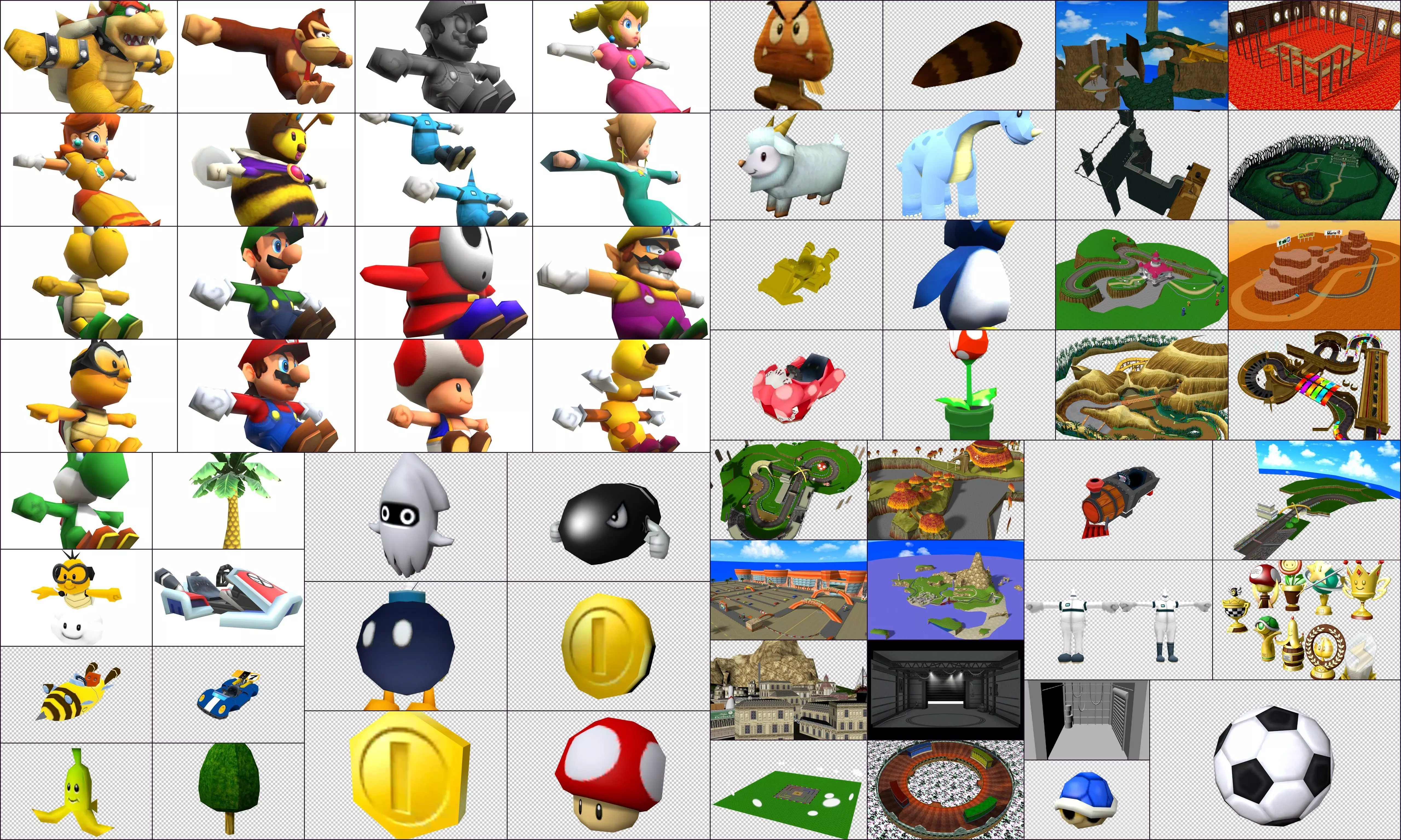 Cartoon - Collection Characters and others Low-poly 3D model_0