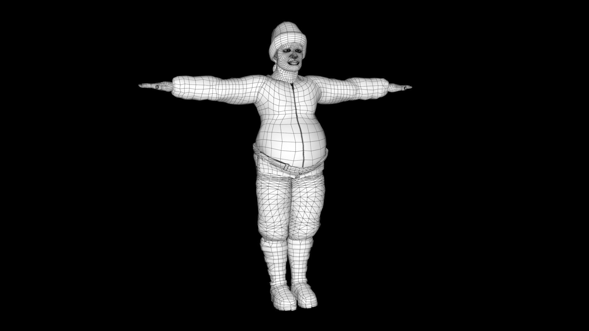 Santa rigged 3d model Low-poly 3D model_17