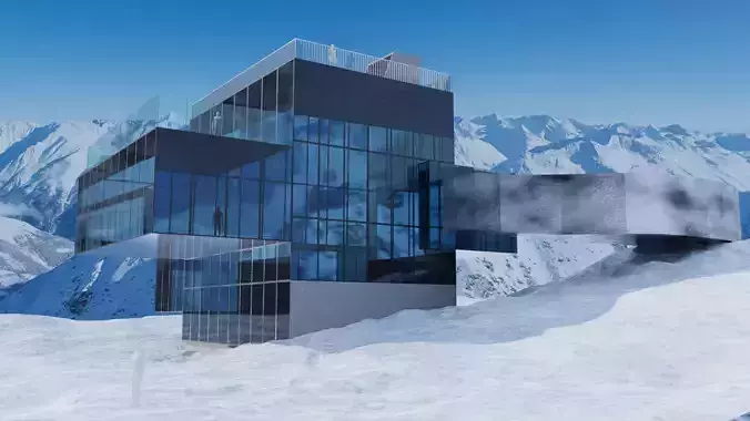 iceQ Restaurant Soelden 3D model