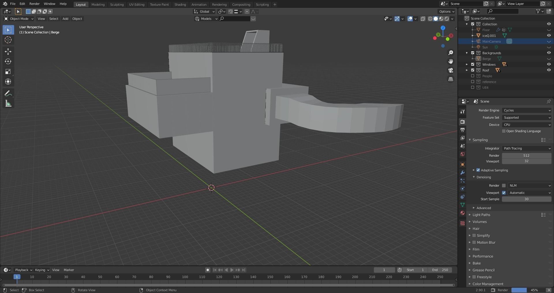 iceQ Restaurant Soelden 3D model_1