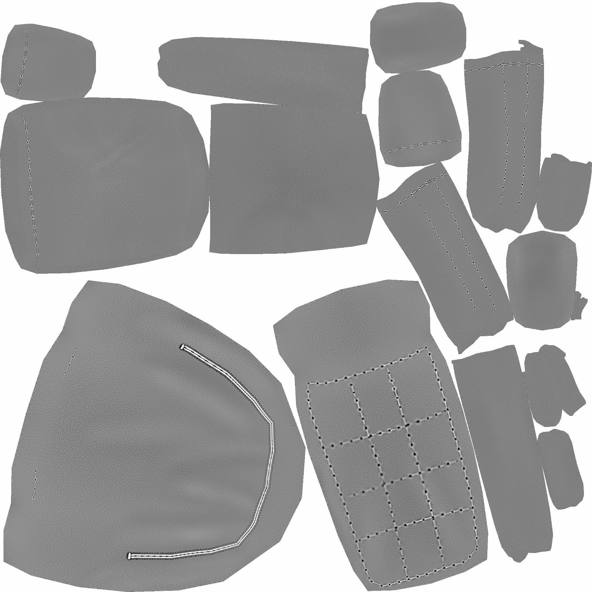 Sweet Girl Backpack - Female Character Accessory Low-poly 3D model_19