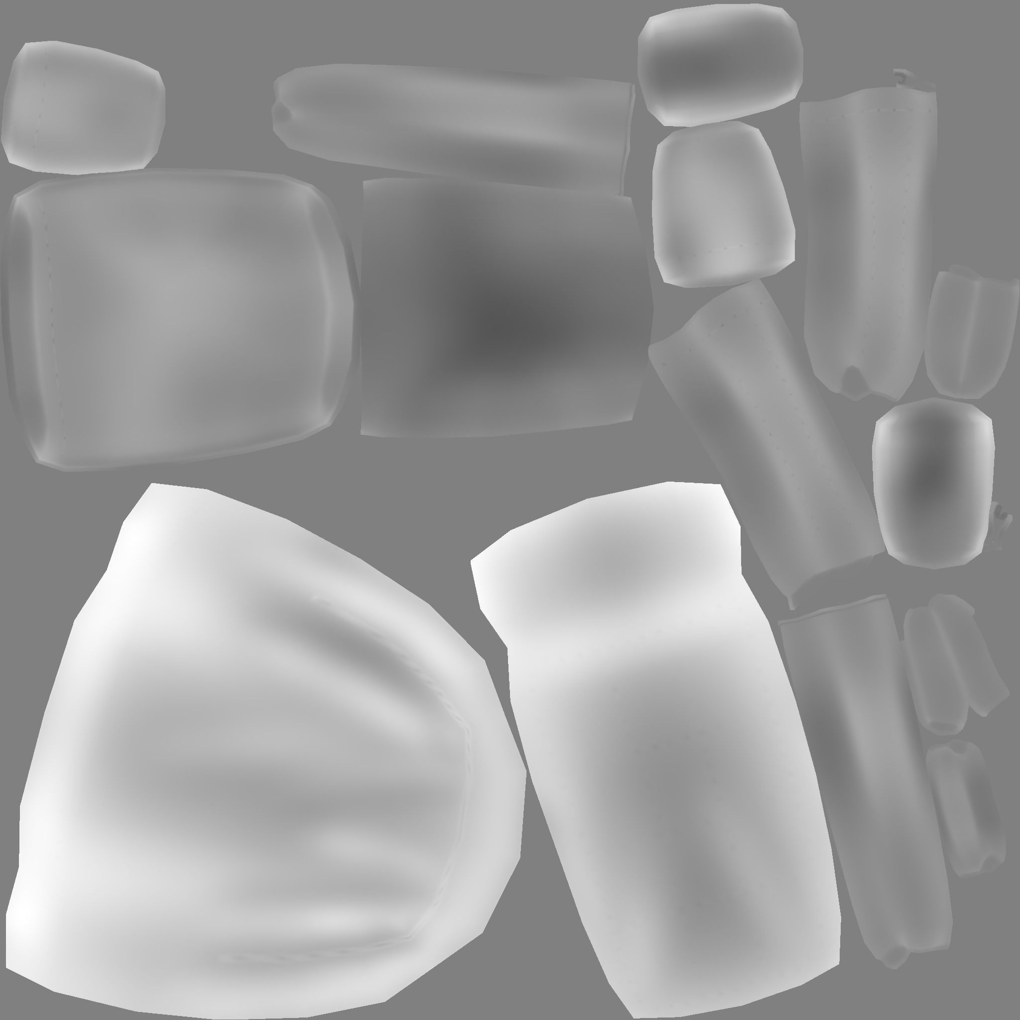 Sweet Girl Backpack - Female Character Accessory Low-poly 3D model_20