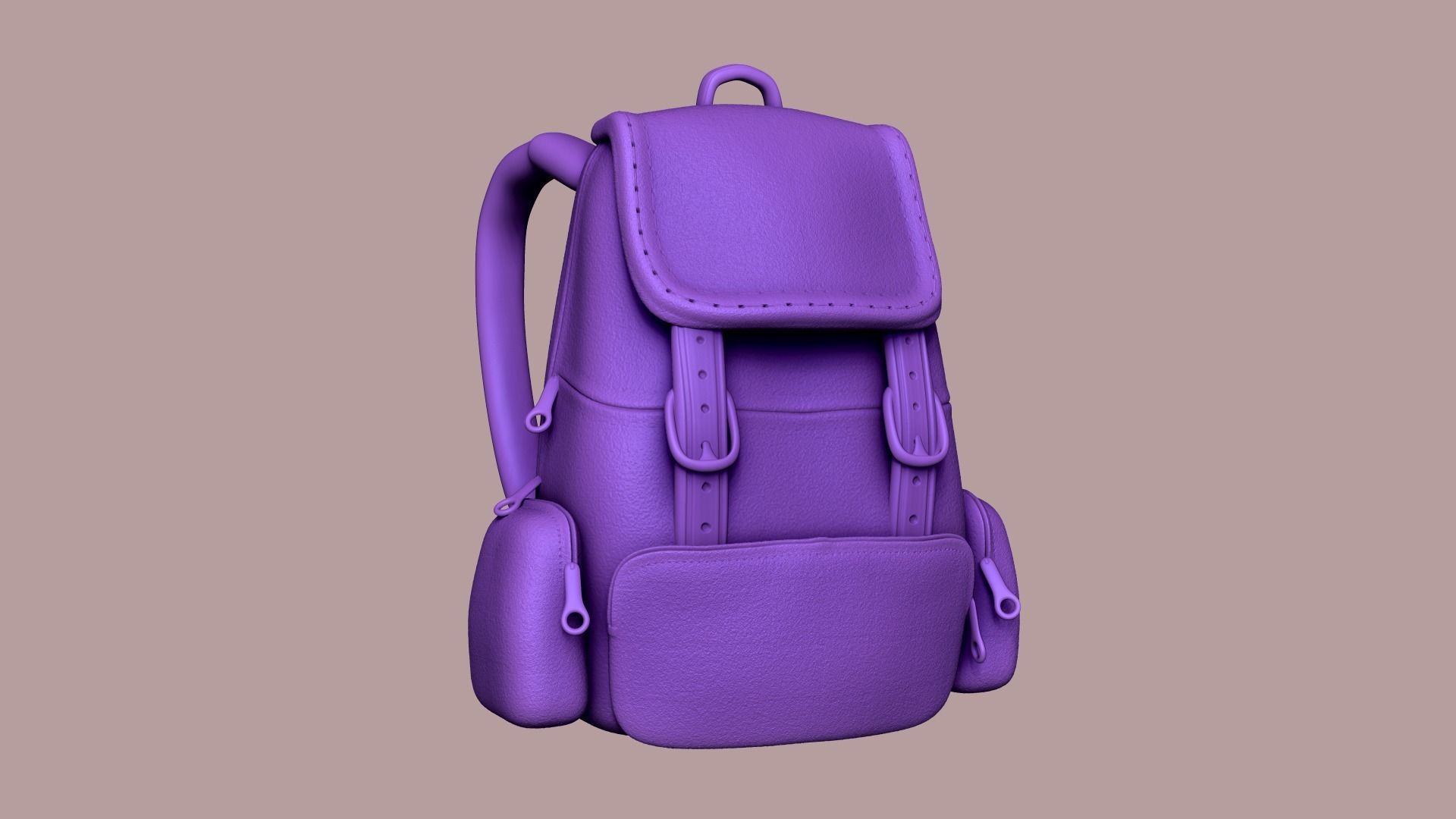 05 Girl Backpack - Female Character 3D Model Collection_21