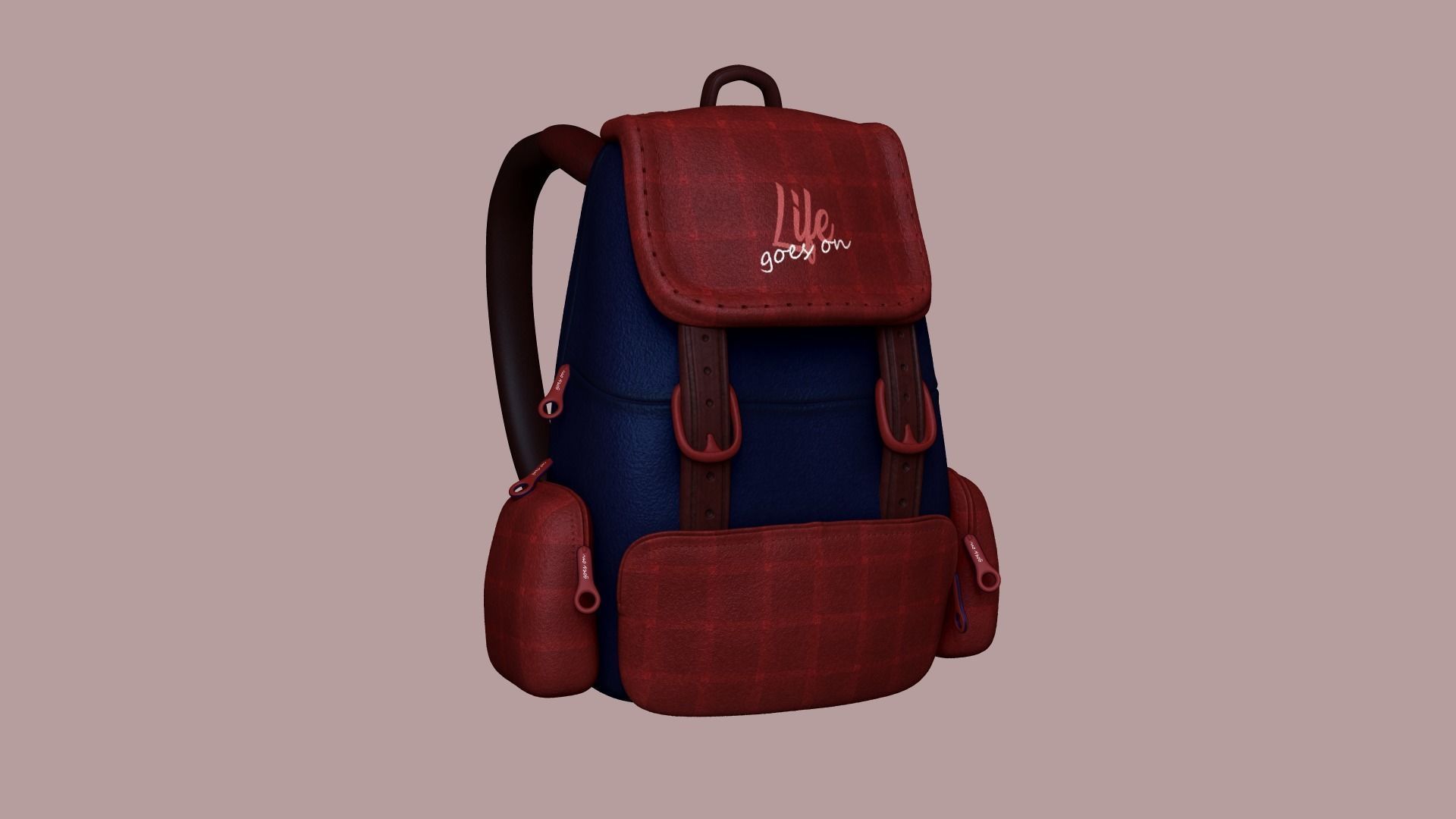 05 Girl Backpack - Female Character 3D Model Collection_18