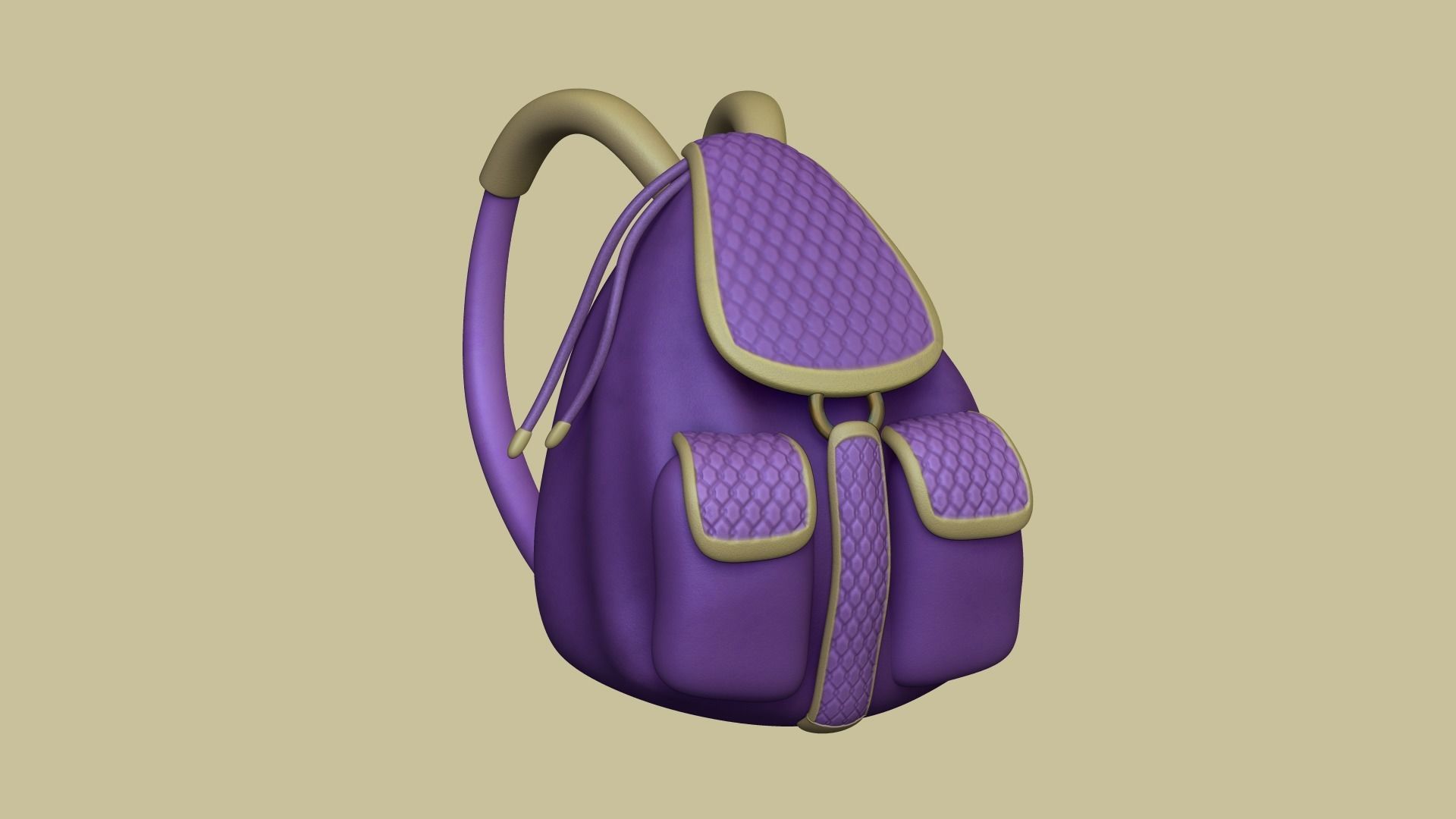 05 Girl Backpack - Female Character 3D Model Collection_16
