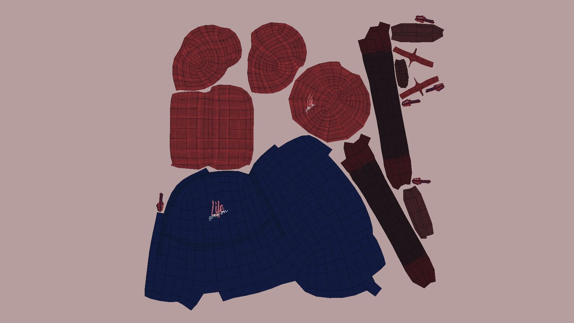 05 Girl Backpack - Female Character 3D Model Collection_23