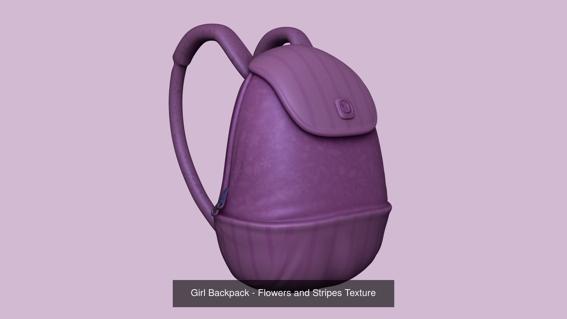 05 Girl Backpack - Female Character 3D Model Collection_4