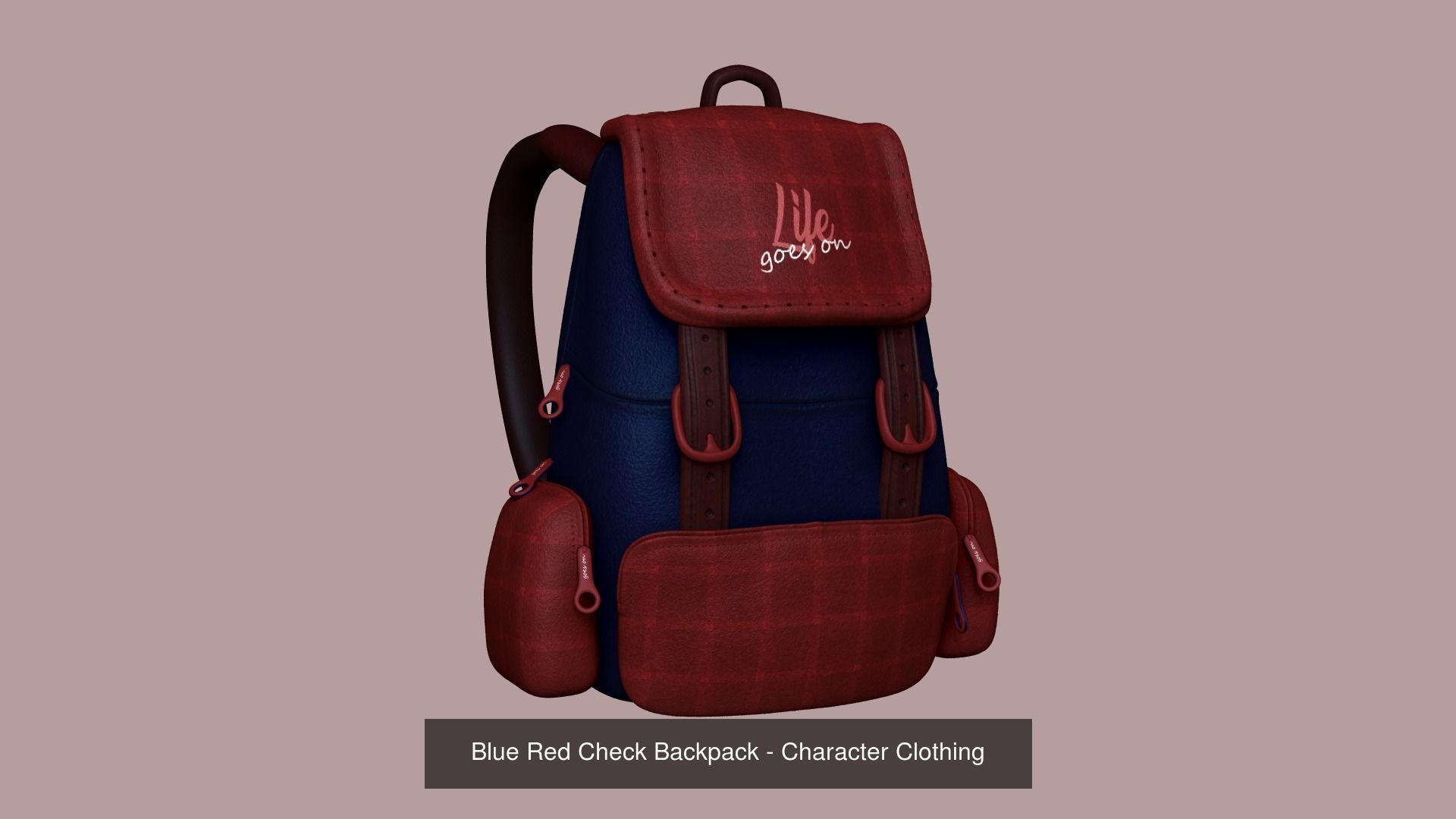 05 Girl Backpack - Female Character 3D Model Collection_6