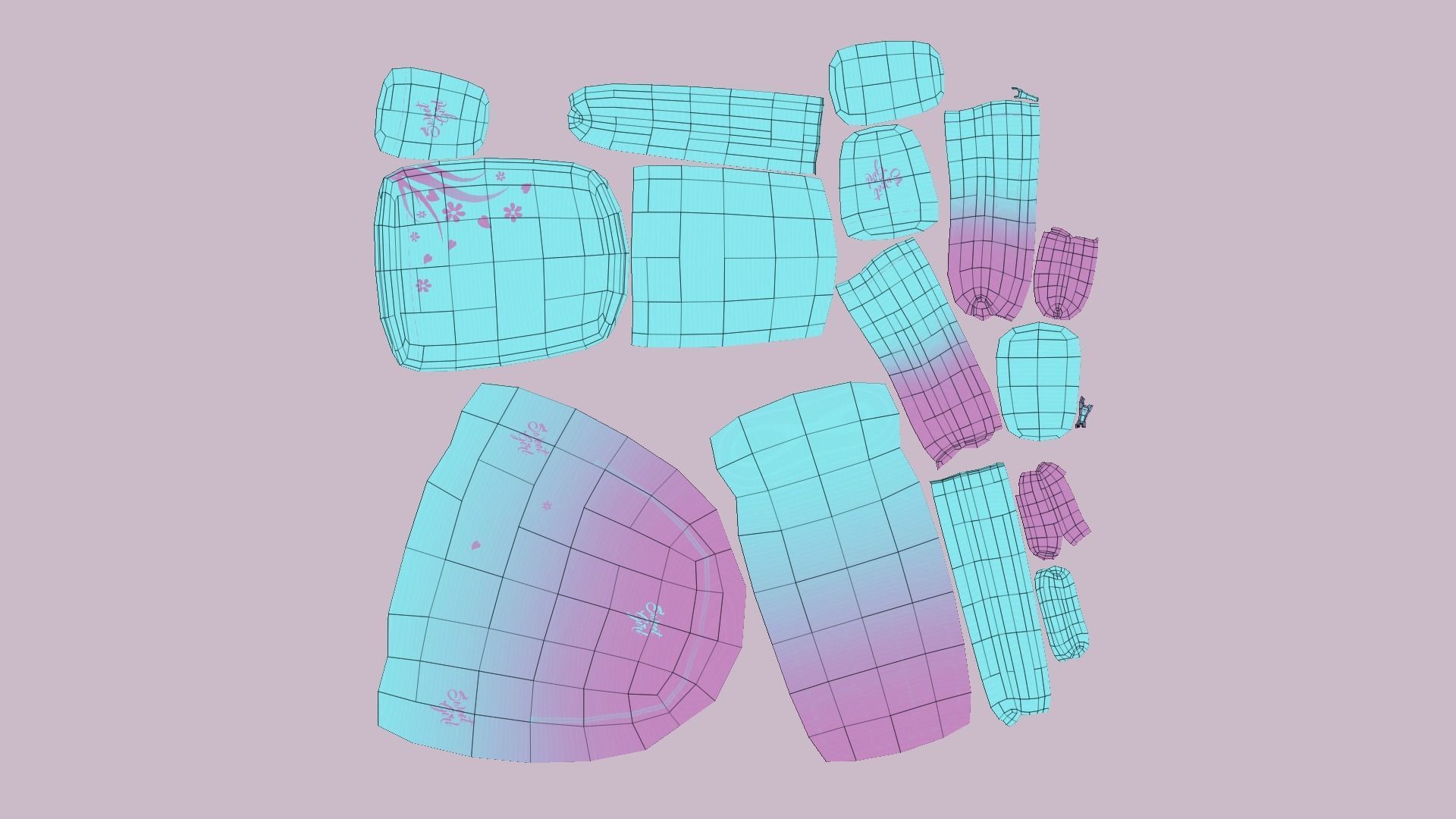 05 Girl Backpack - Female Character 3D Model Collection_12