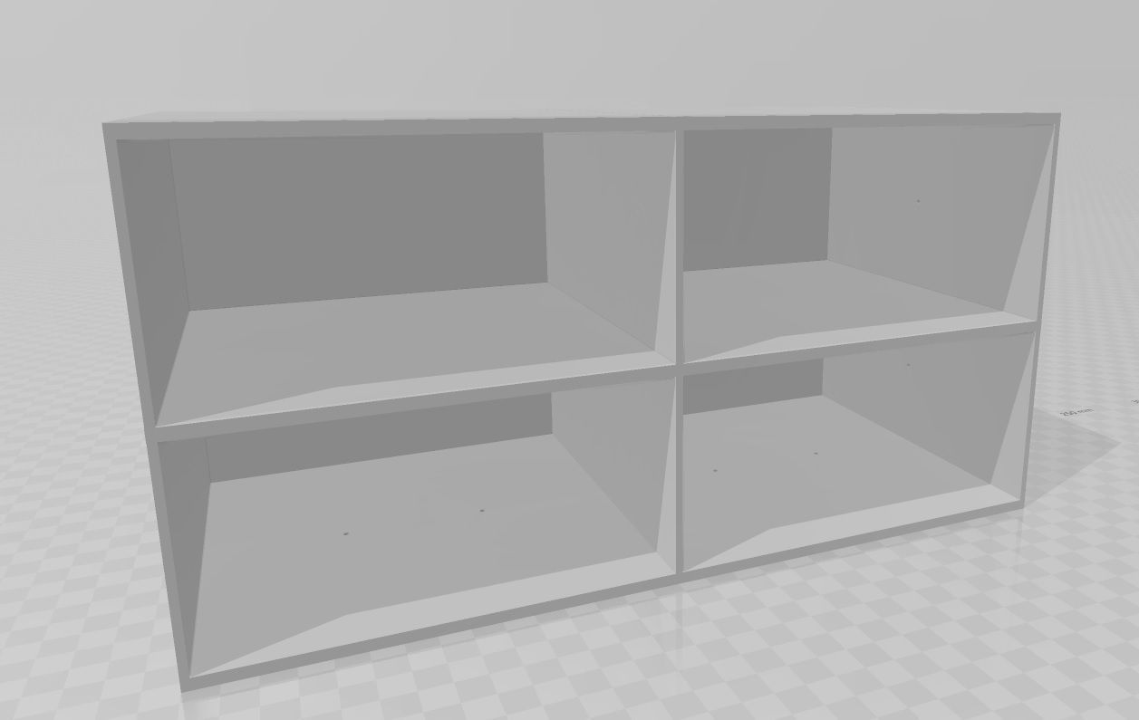 Hobby Storage drawers 2 x 2 3D print model_1