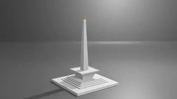 Monumen Nasional Indonesia Monas 3D print model