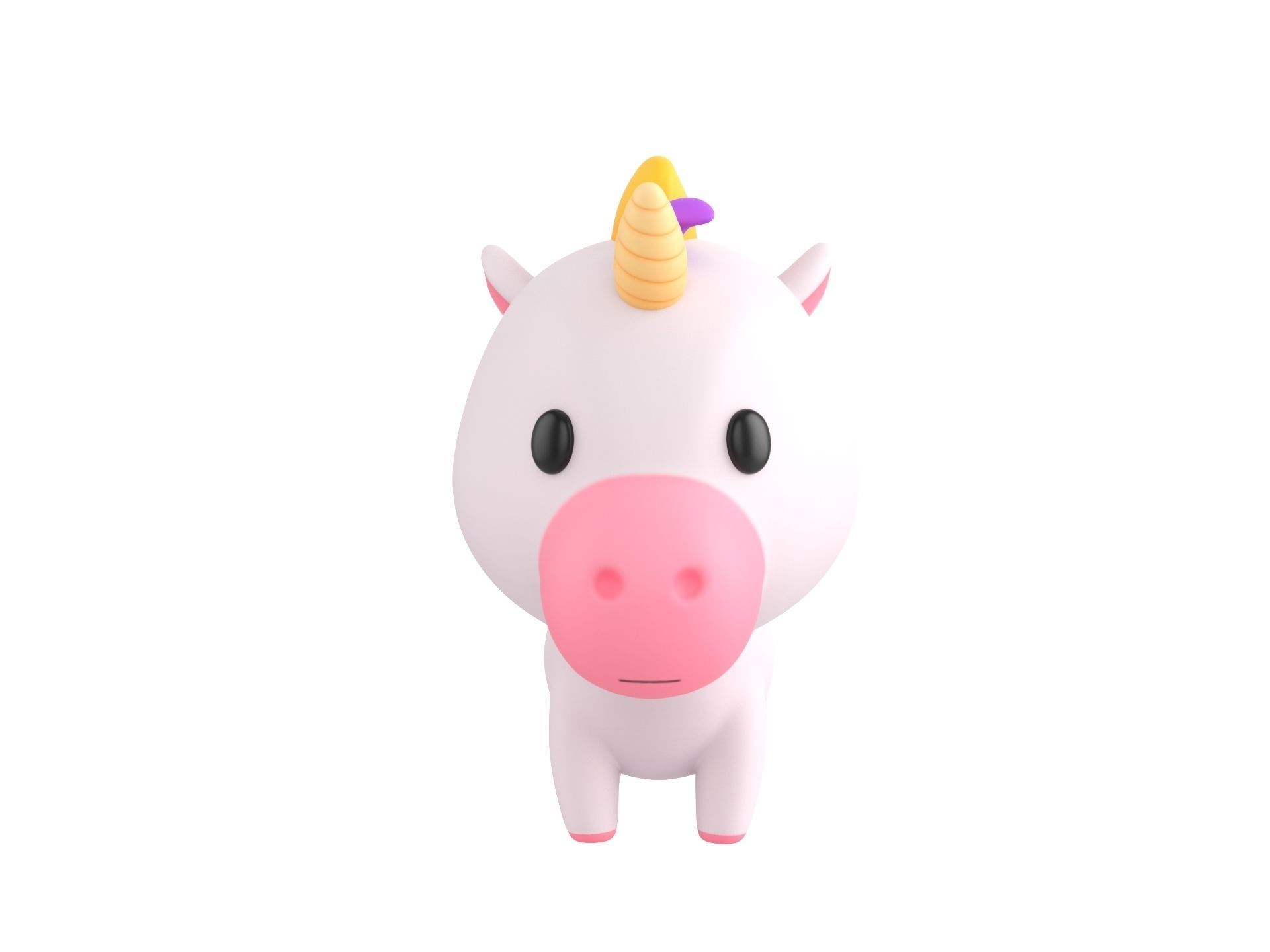 Character061 Unicorn 3D model_1