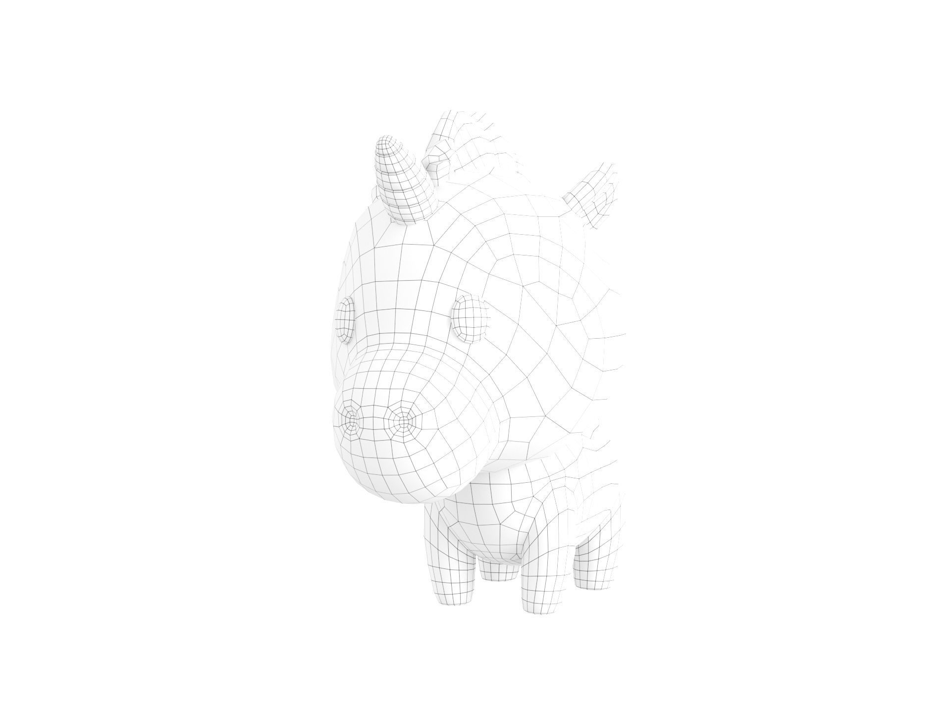 Character061 Unicorn 3D model_10