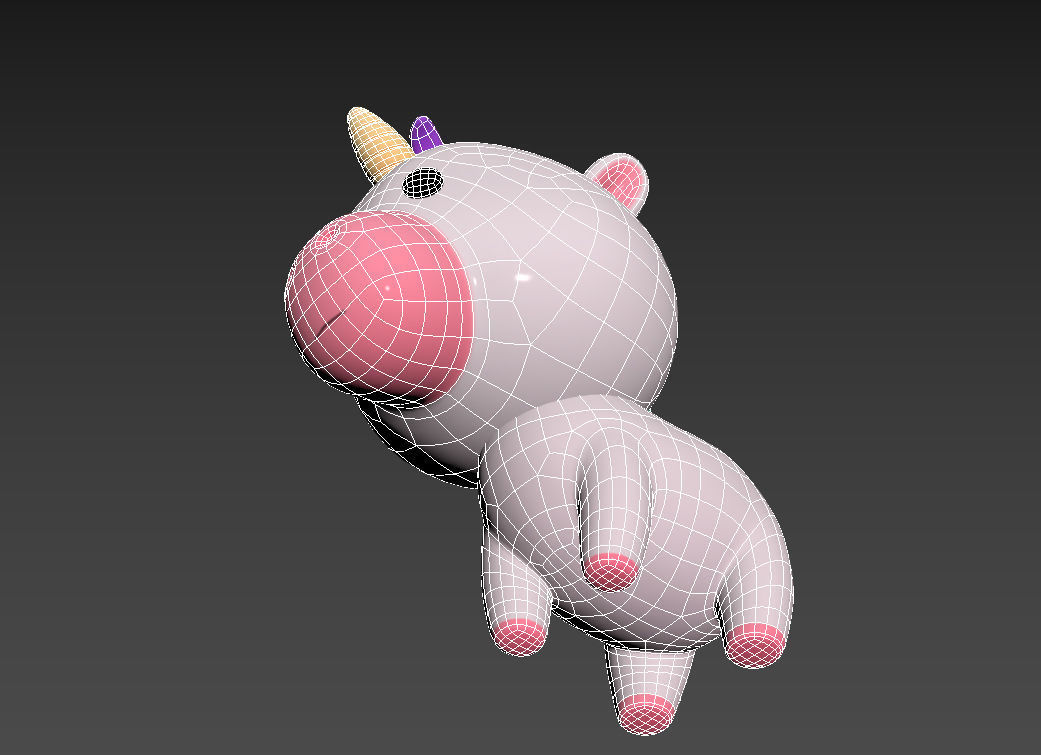 Character061 Unicorn 3D model_23
