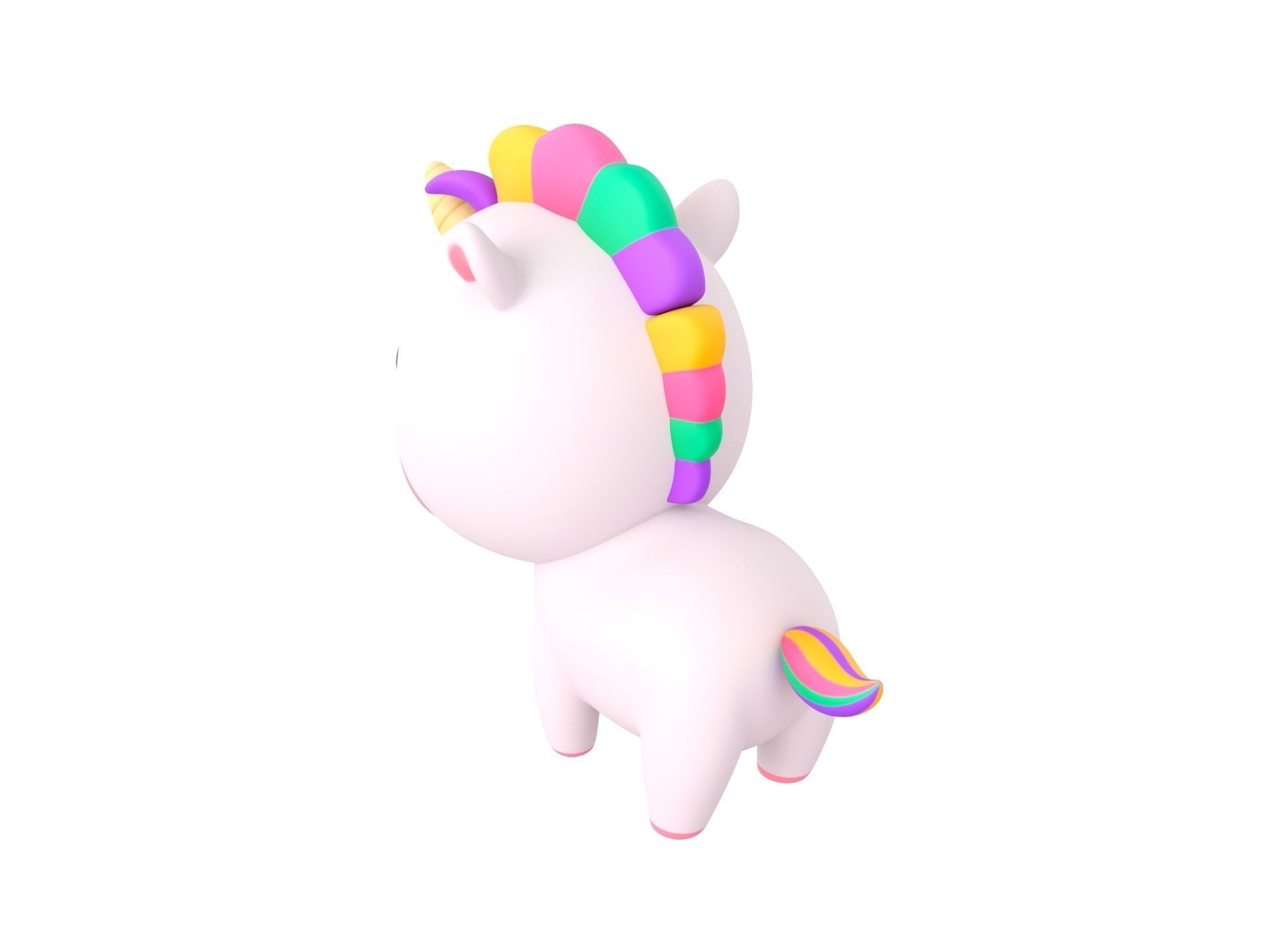 Character061 Unicorn 3D model_6