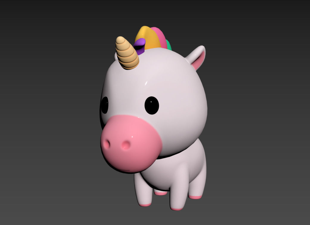 Character061 Unicorn 3D model_11