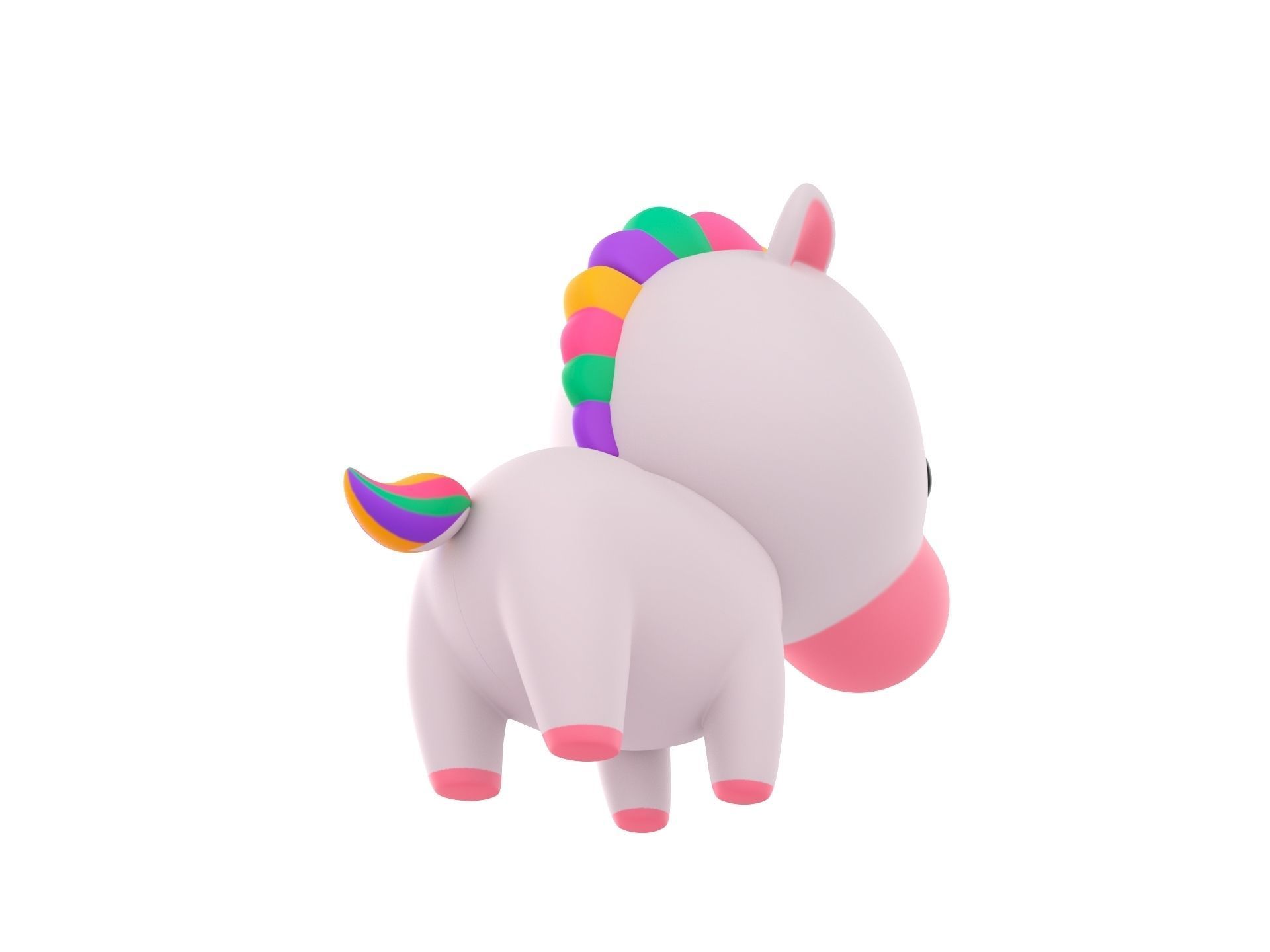 Character061 Unicorn 3D model_4