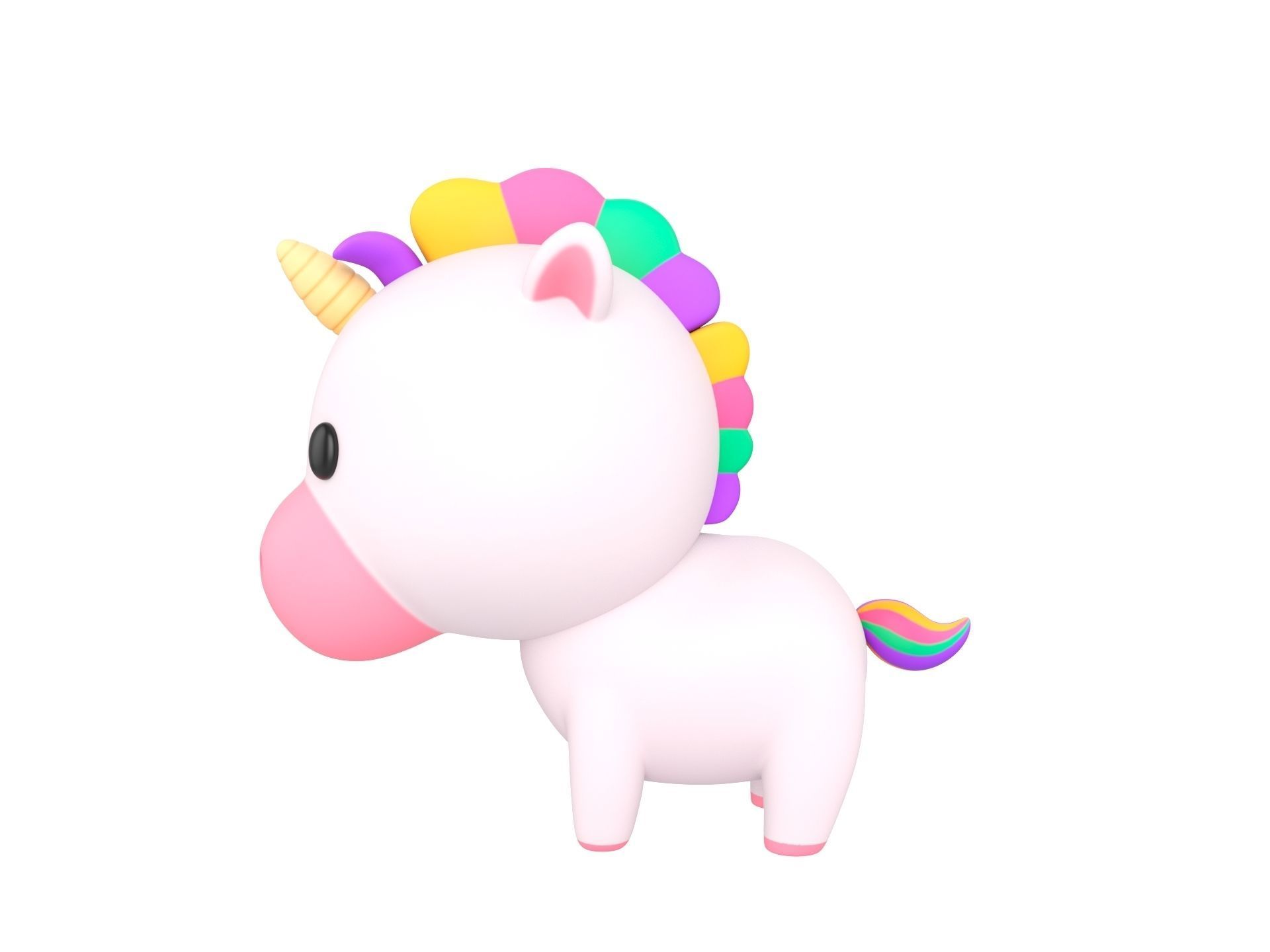 Character061 Unicorn 3D model_7