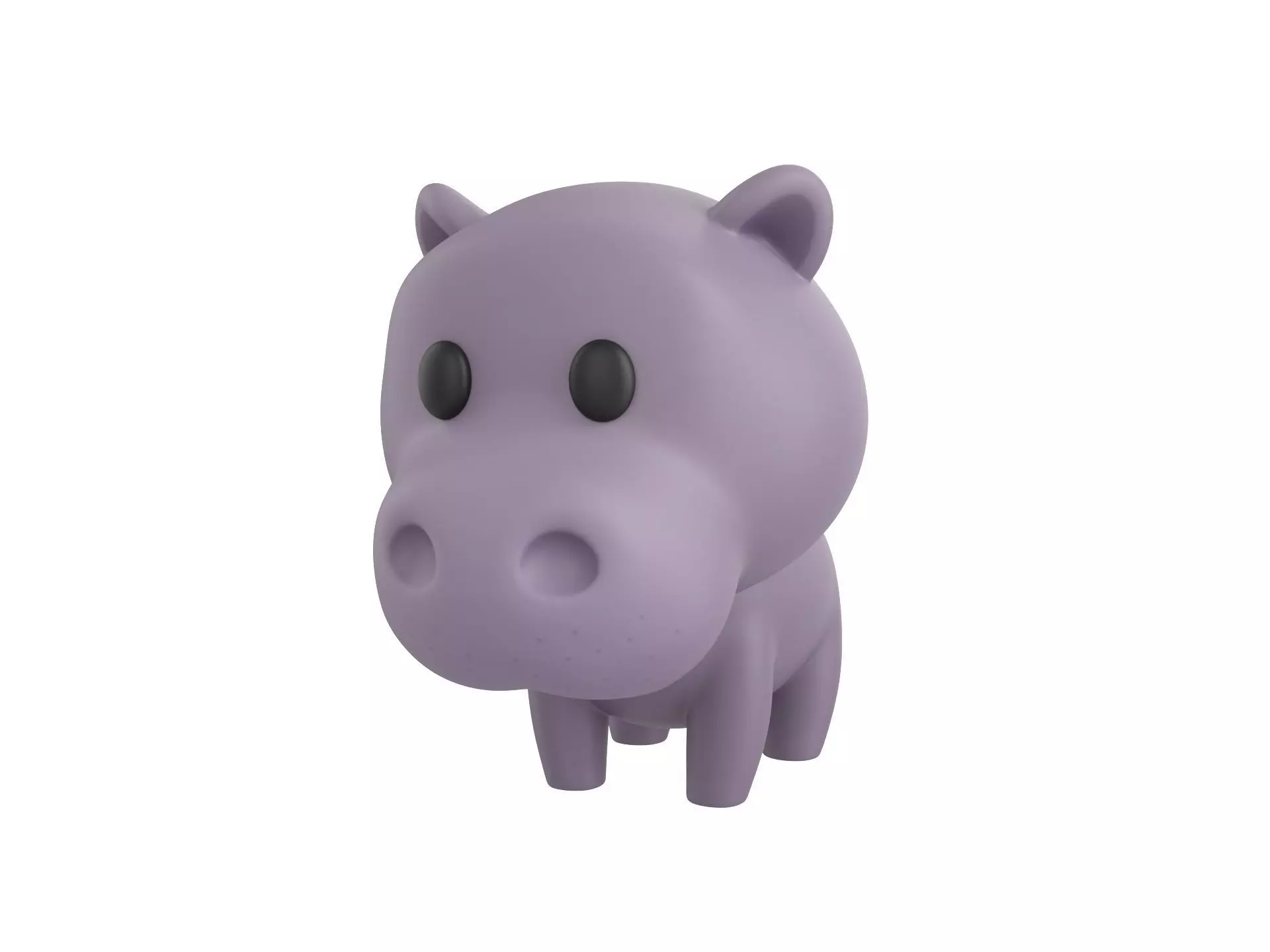 Character062 Hippo 3D model_0