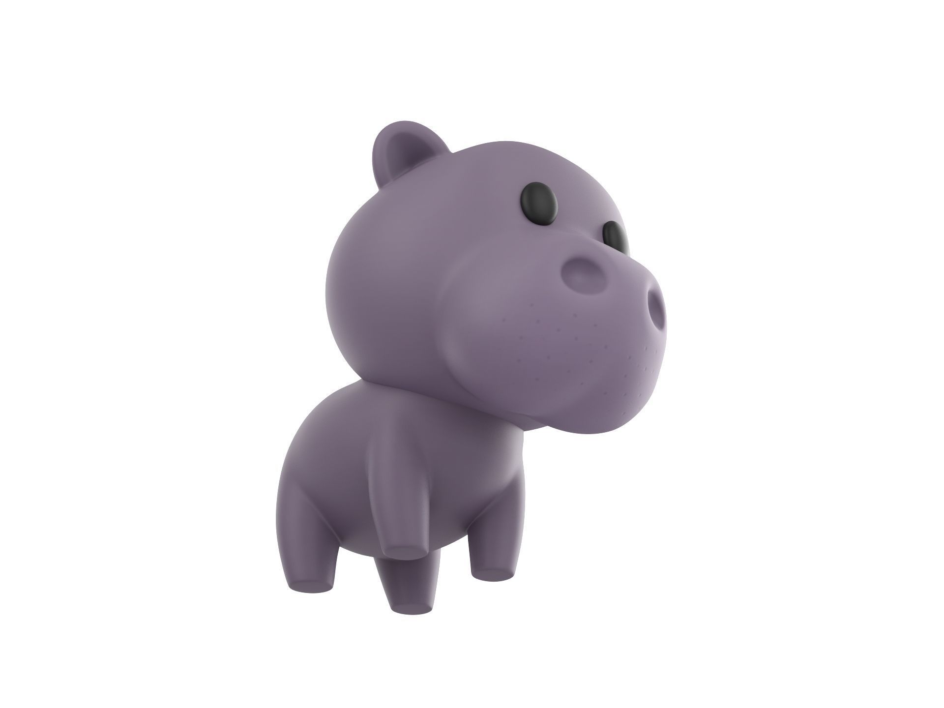 Character062 Hippo 3D model_2