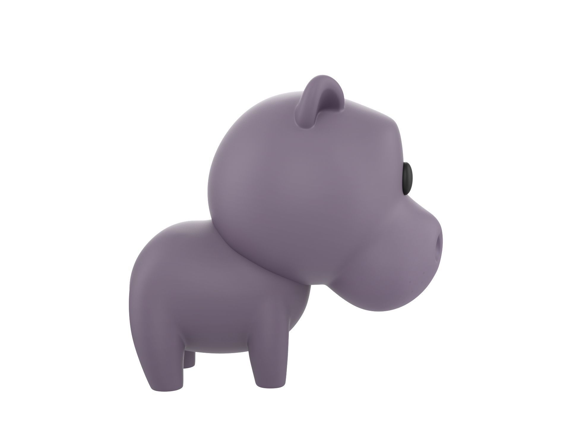 Character062 Hippo 3D model_3