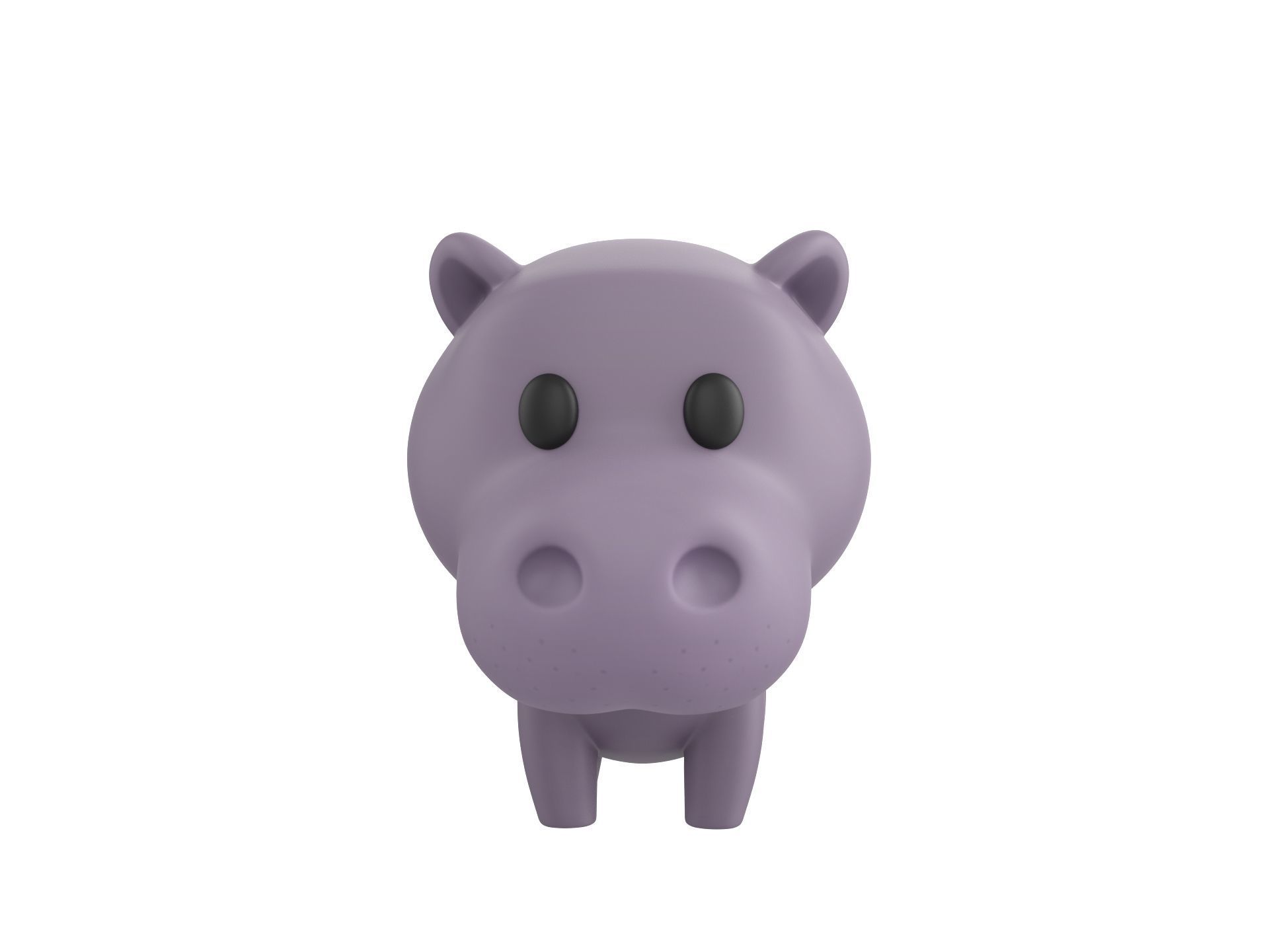 Character062 Hippo 3D model_1