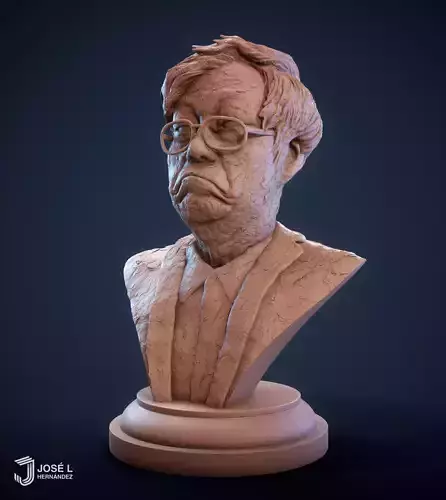 Dorian Satoshi Nakamoto Bust 3Dprint 3D print model