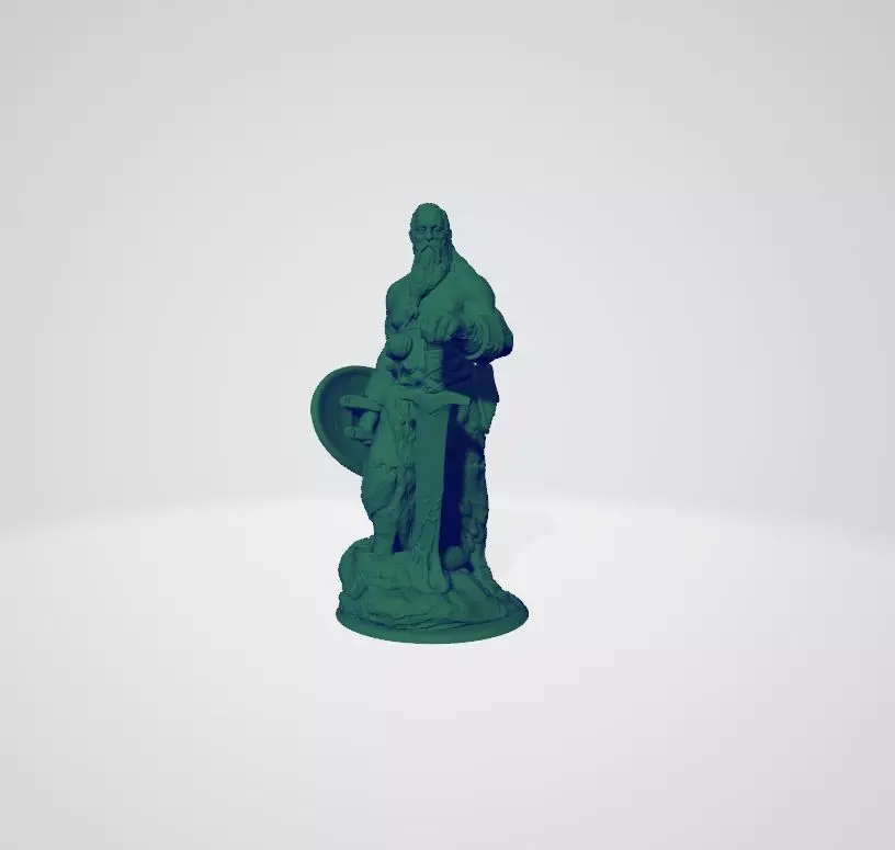 Barbarian Warrior 3D print model_0