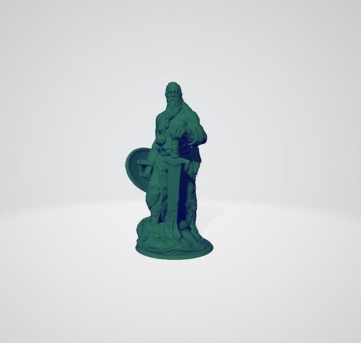 Barbarian Warrior 3D print model