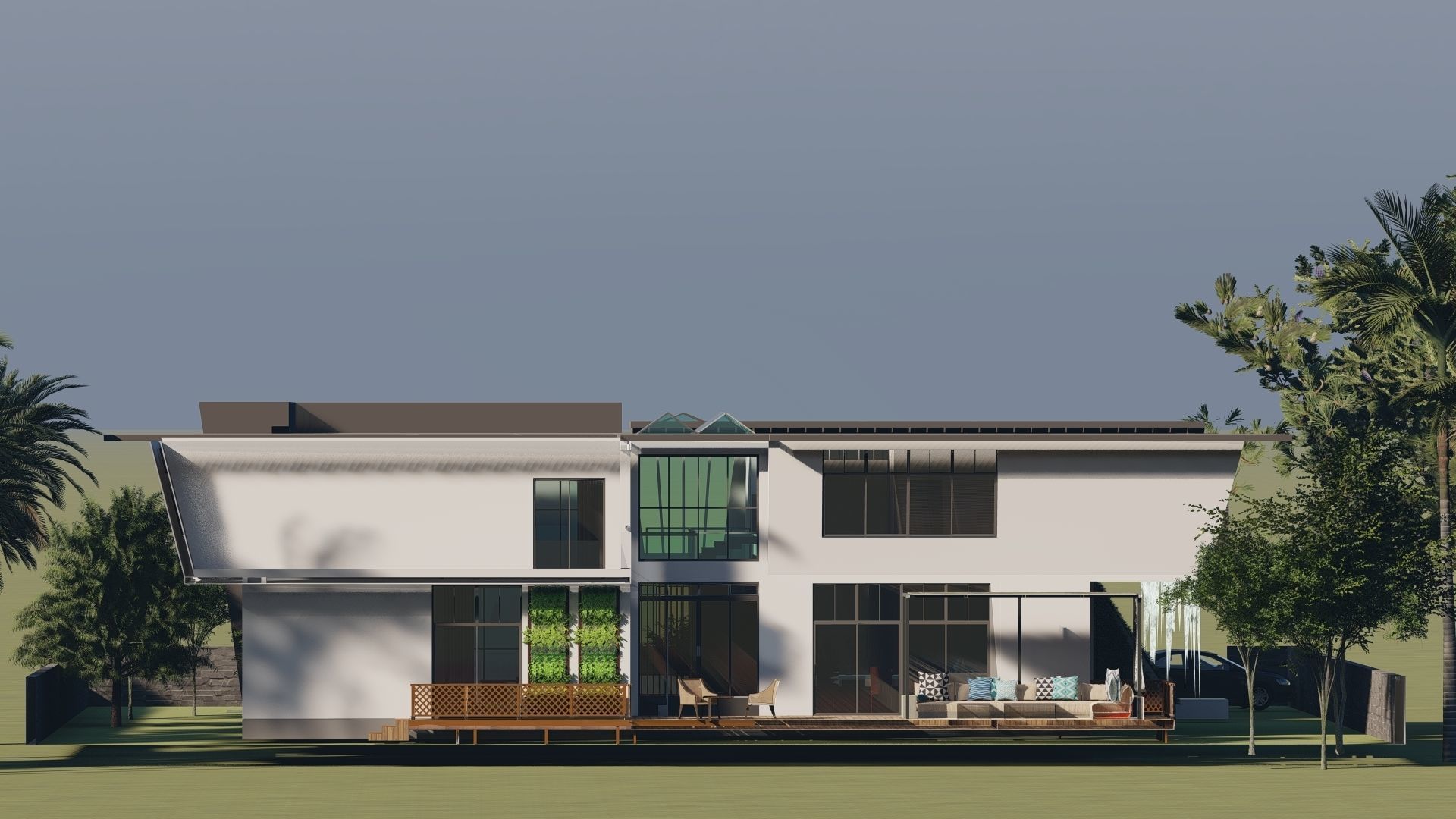 modern house fully furnished detailed model 3D model_5