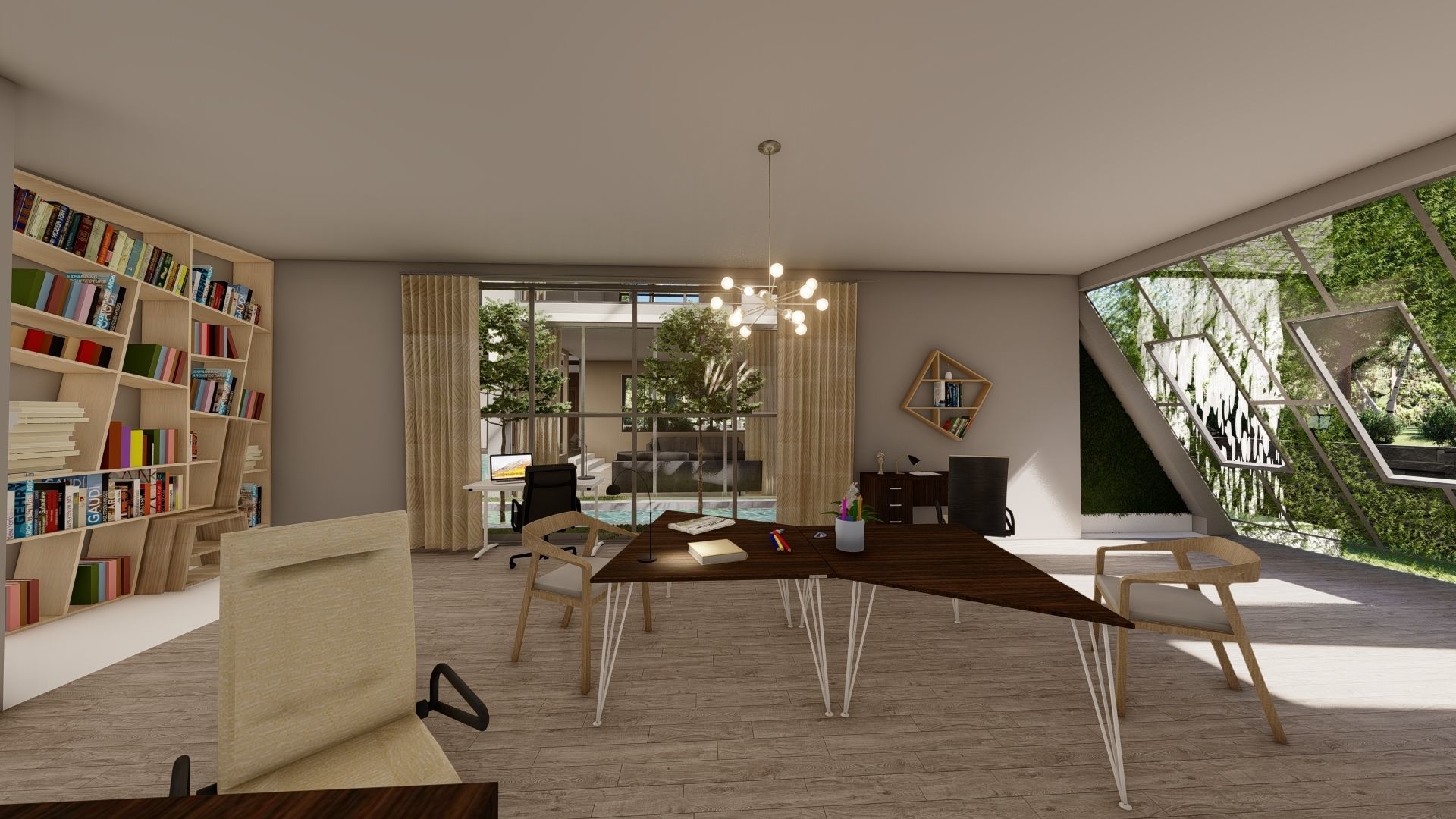 modern house fully furnished detailed model 3D model_22