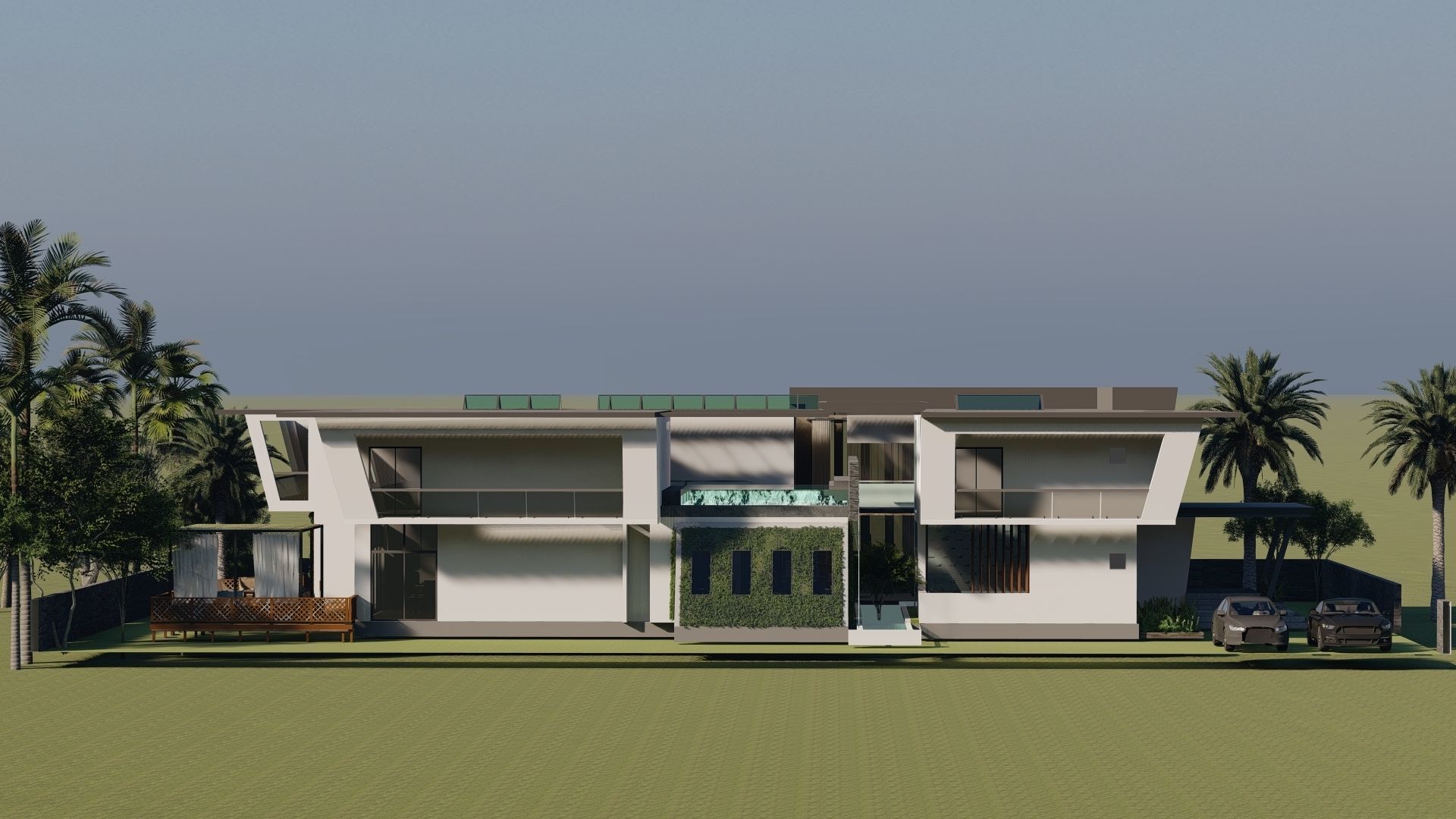 modern house fully furnished detailed model 3D model_9