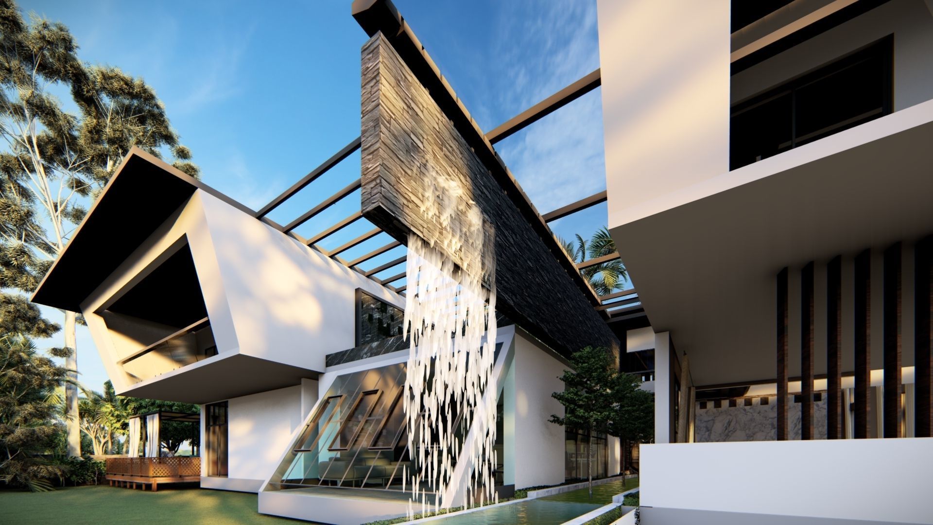 modern house fully furnished detailed model 3D model_6