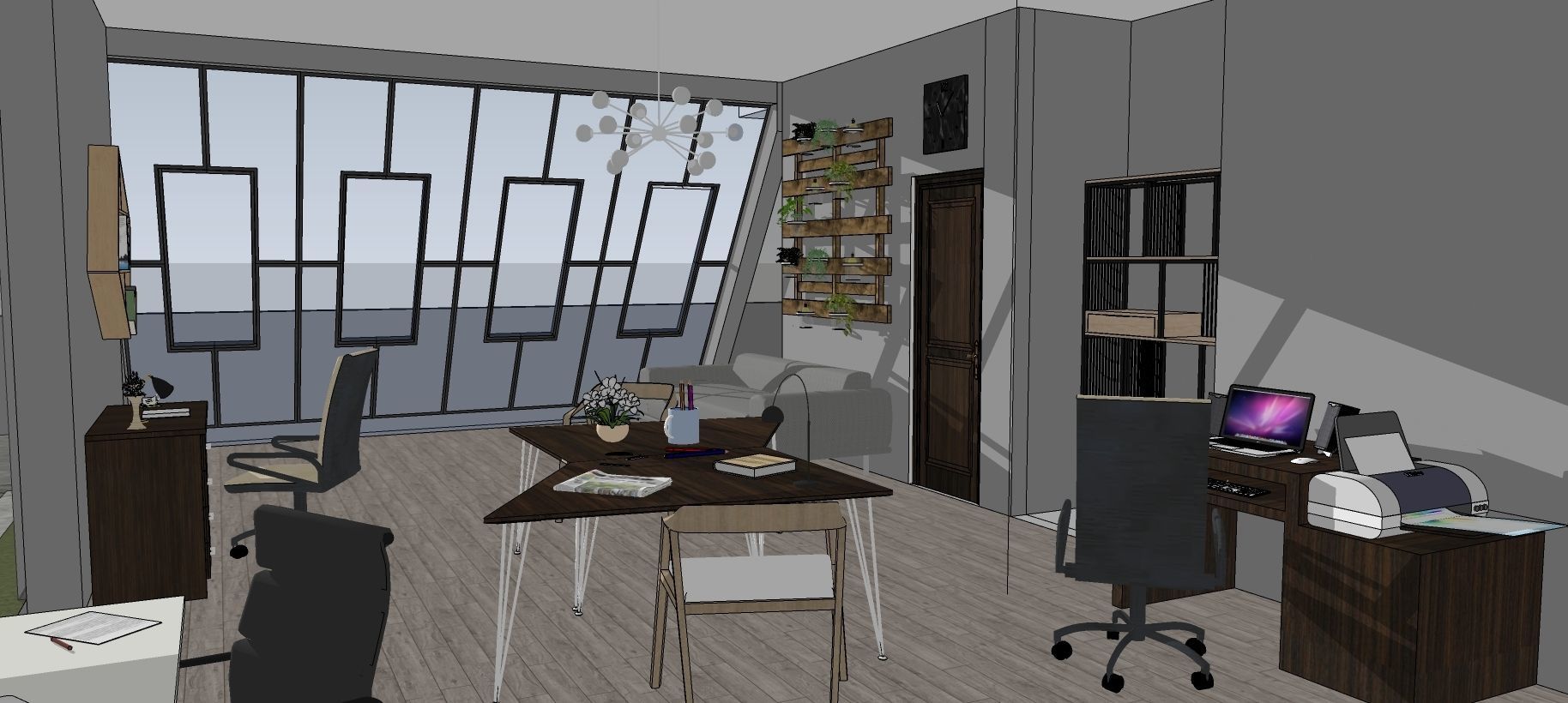 modern house fully furnished detailed model 3D model_26