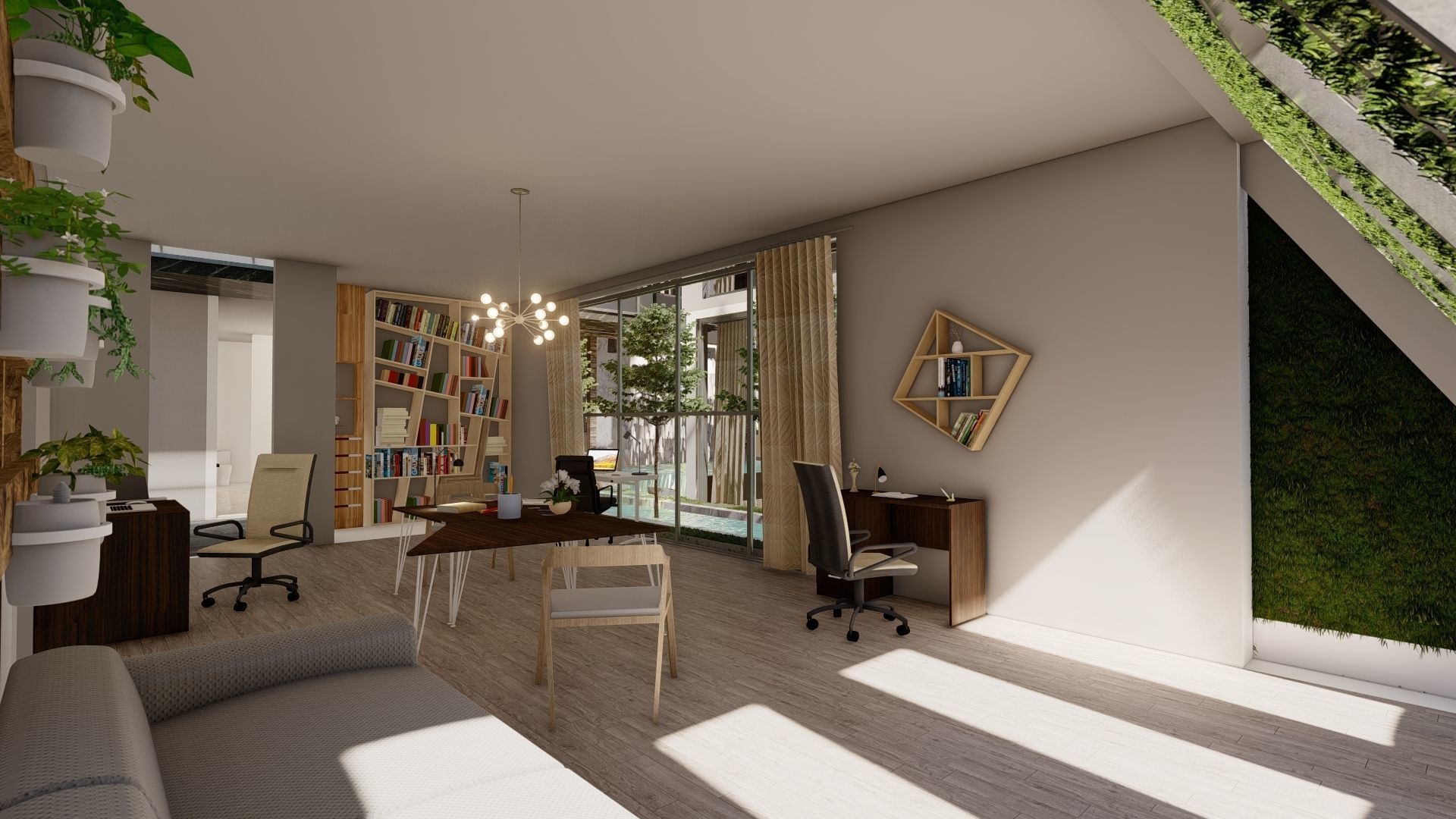 modern house fully furnished detailed model 3D model_21