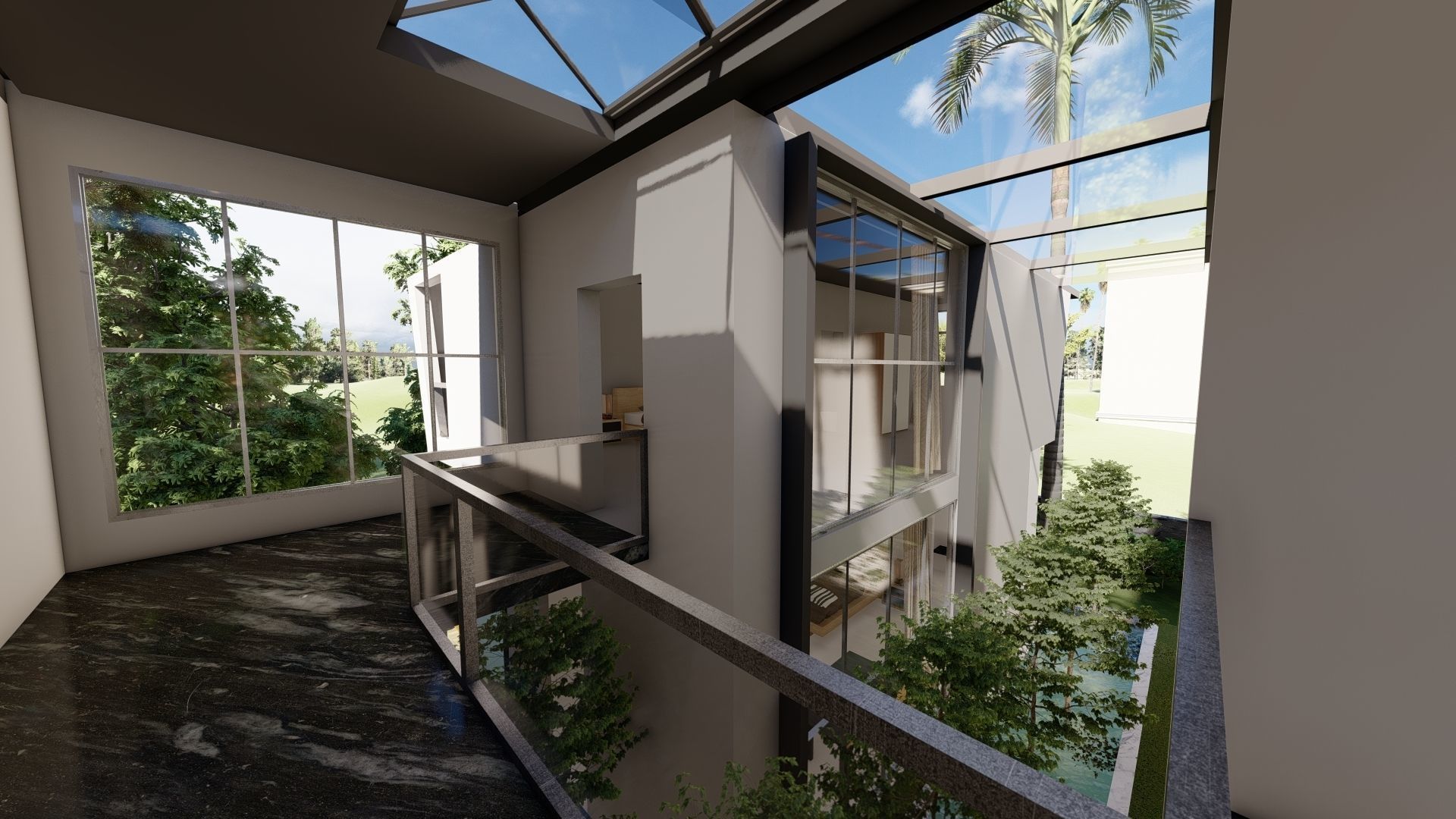 modern house fully furnished detailed model 3D model_14